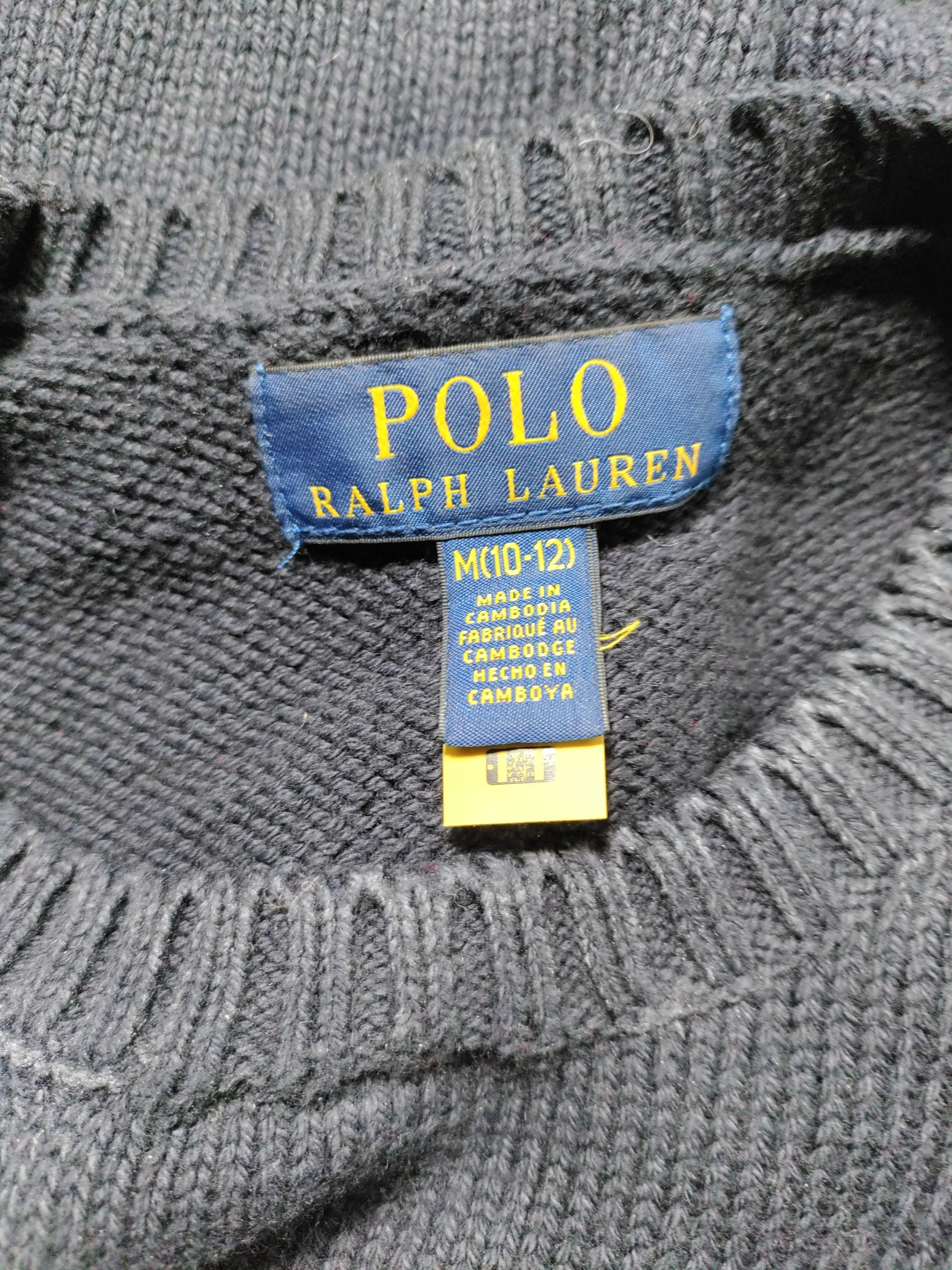 Ralph Lauren Men's Jumper M Blue Wool with Cotton, Nylon, Elastane Pullover - Image 6