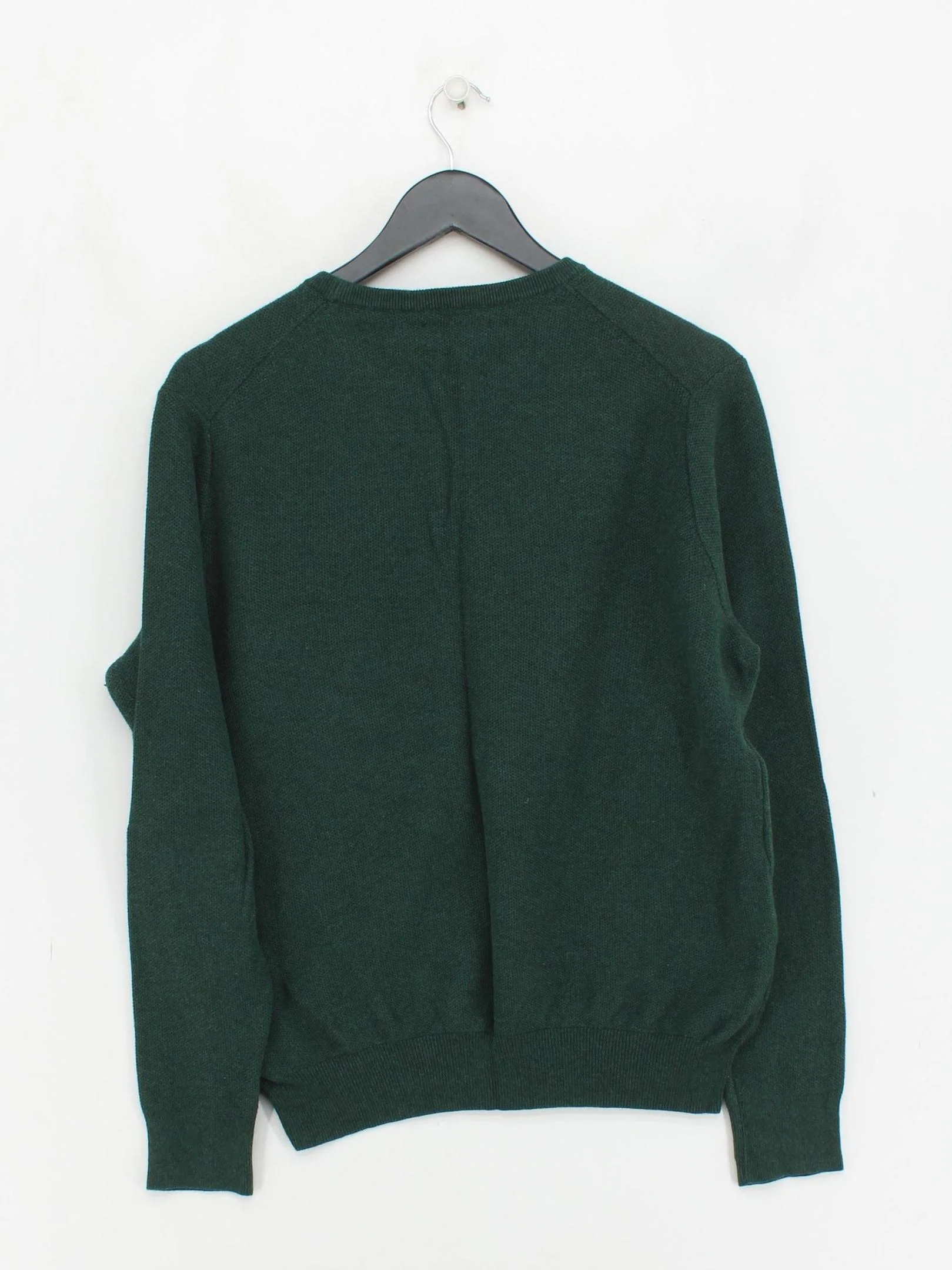 Ralph Lauren Men's Jumper M Green 100% Cotton Round Neck Pullover - Image 2