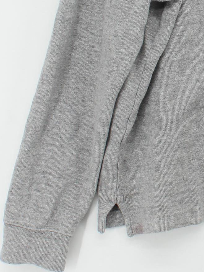 Ralph Lauren Men's Jumper M Grey 100% Cotton Mock Neck Pullover - Image 4