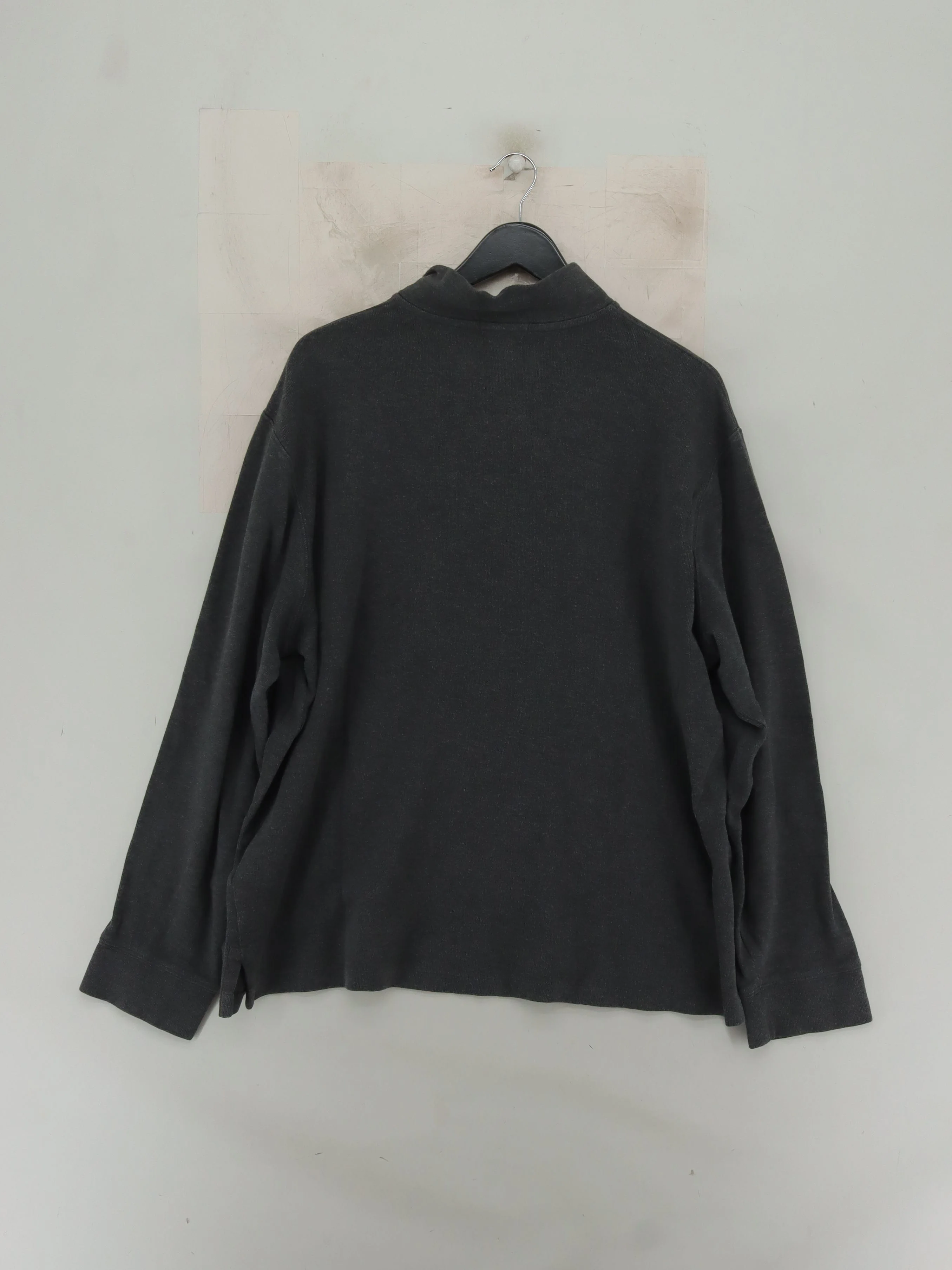 Ralph Lauren Men's Jumper XL Grey 100% Cotton Mock Neck Pullover - Image 2