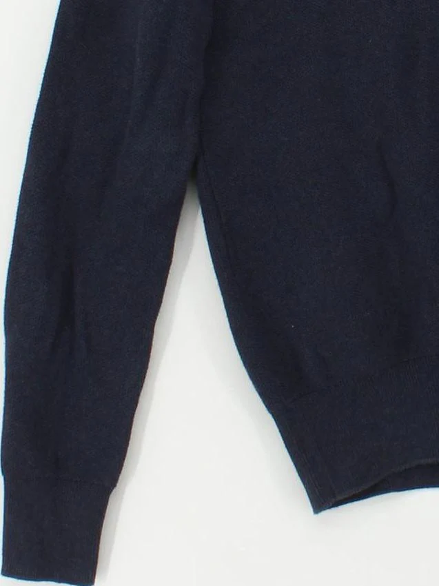 Ralph Lauren Men's Jumper XS Blue 100% Cotton Mock Neck Pullover - Image 4