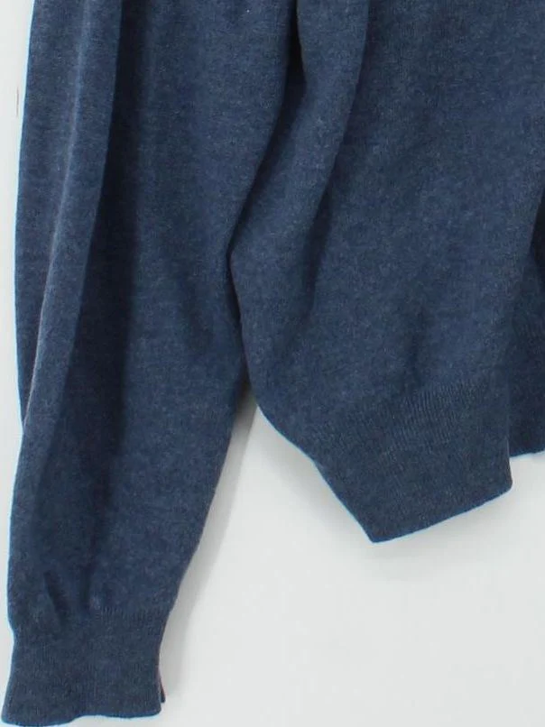 Ralph Lauren Men's Jumper XXL Blue 100% Wool Crew Neck Pullover - Image 4