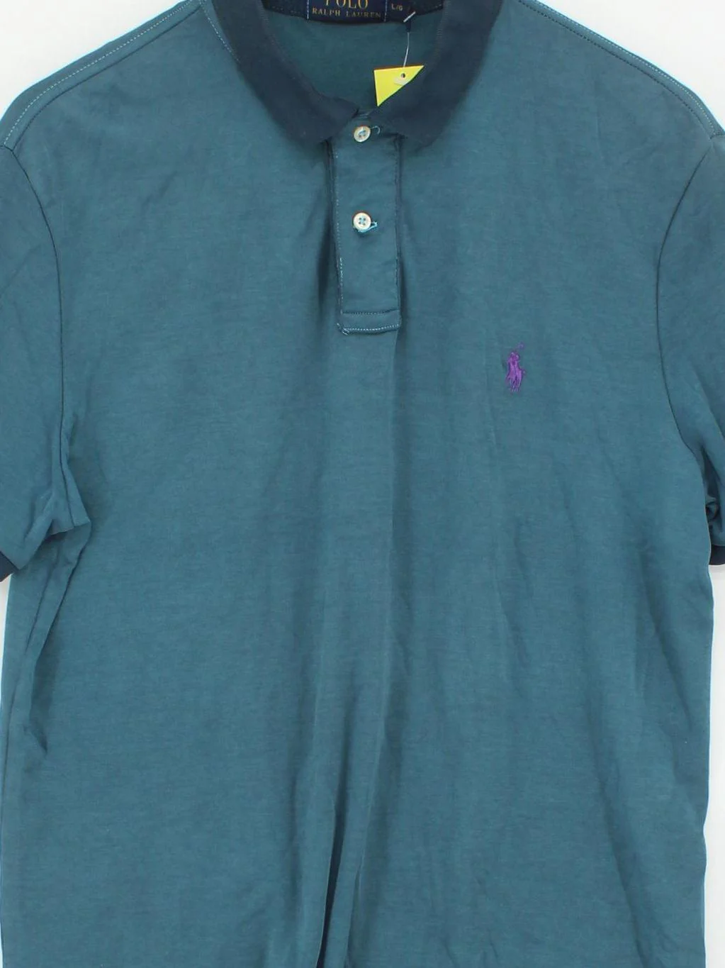 Ralph Lauren Men's Polo L Blue 100% Cotton Basic - Image 3