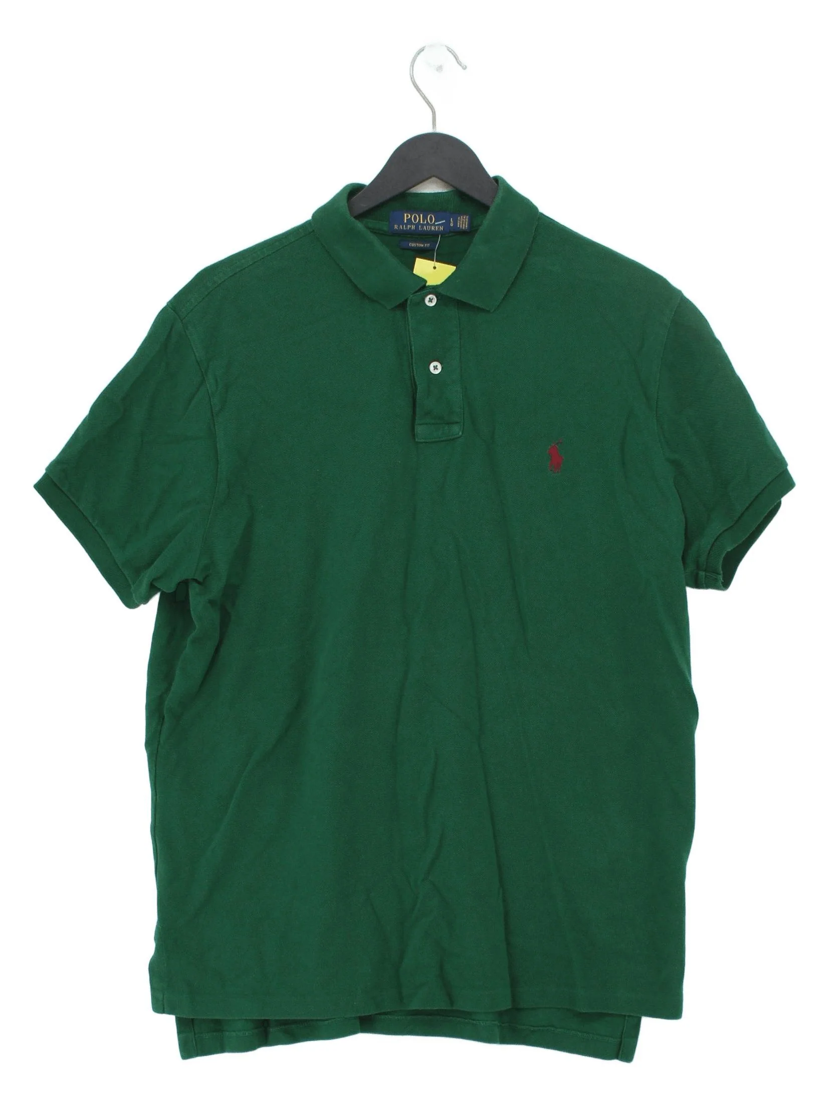 Ralph Lauren Men's Polo L Green 100% Cotton Basic