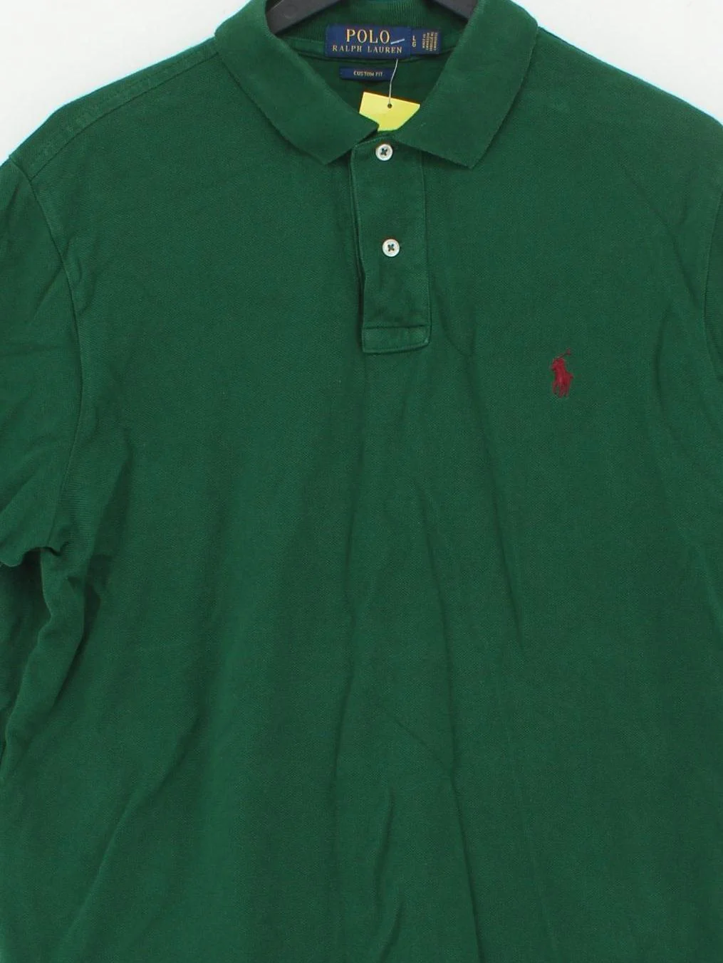Ralph Lauren Men's Polo L Green 100% Cotton Basic - Image 3