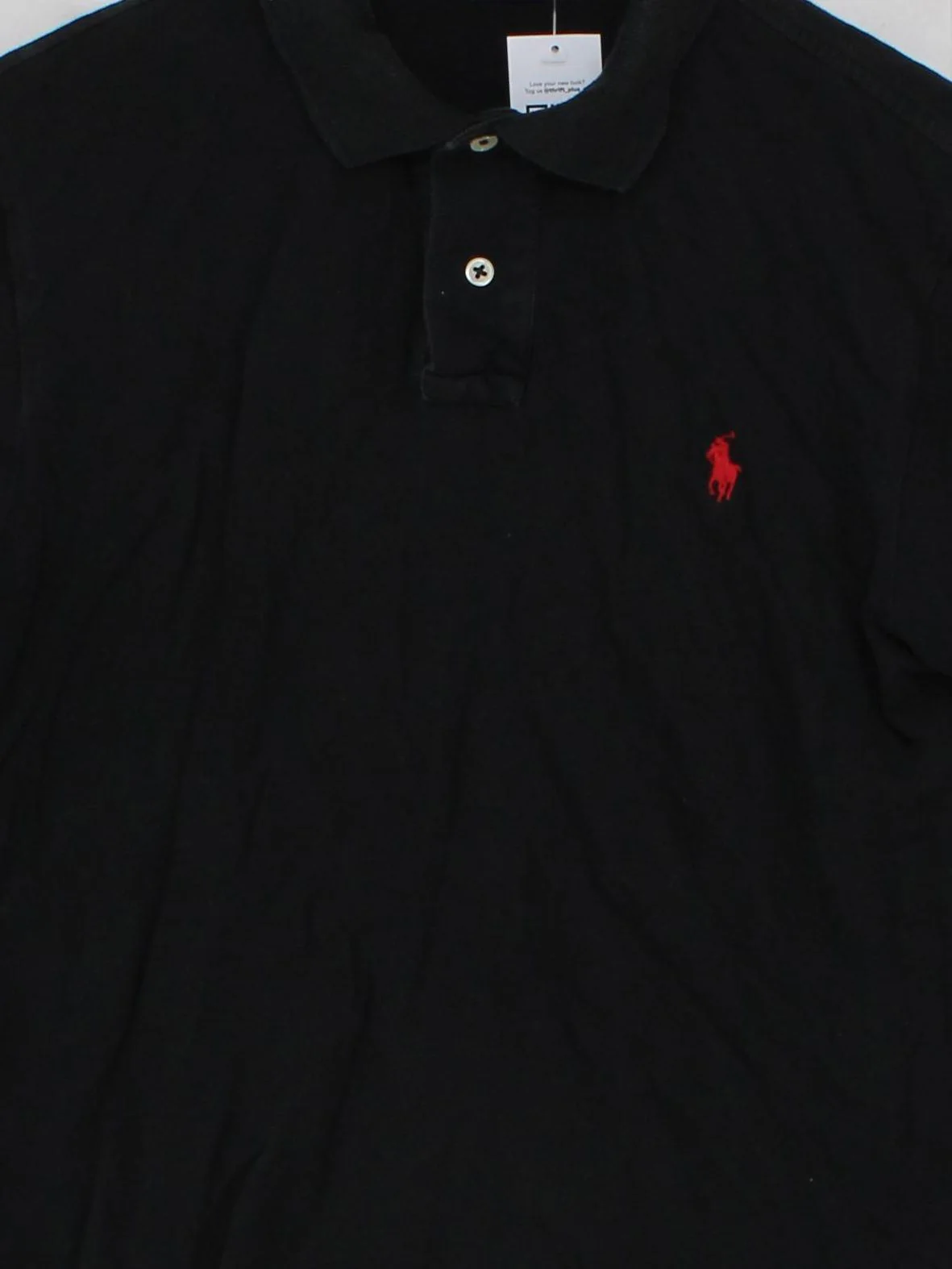Ralph Lauren Men's Polo M Black 100% Cotton Basic - Image 3