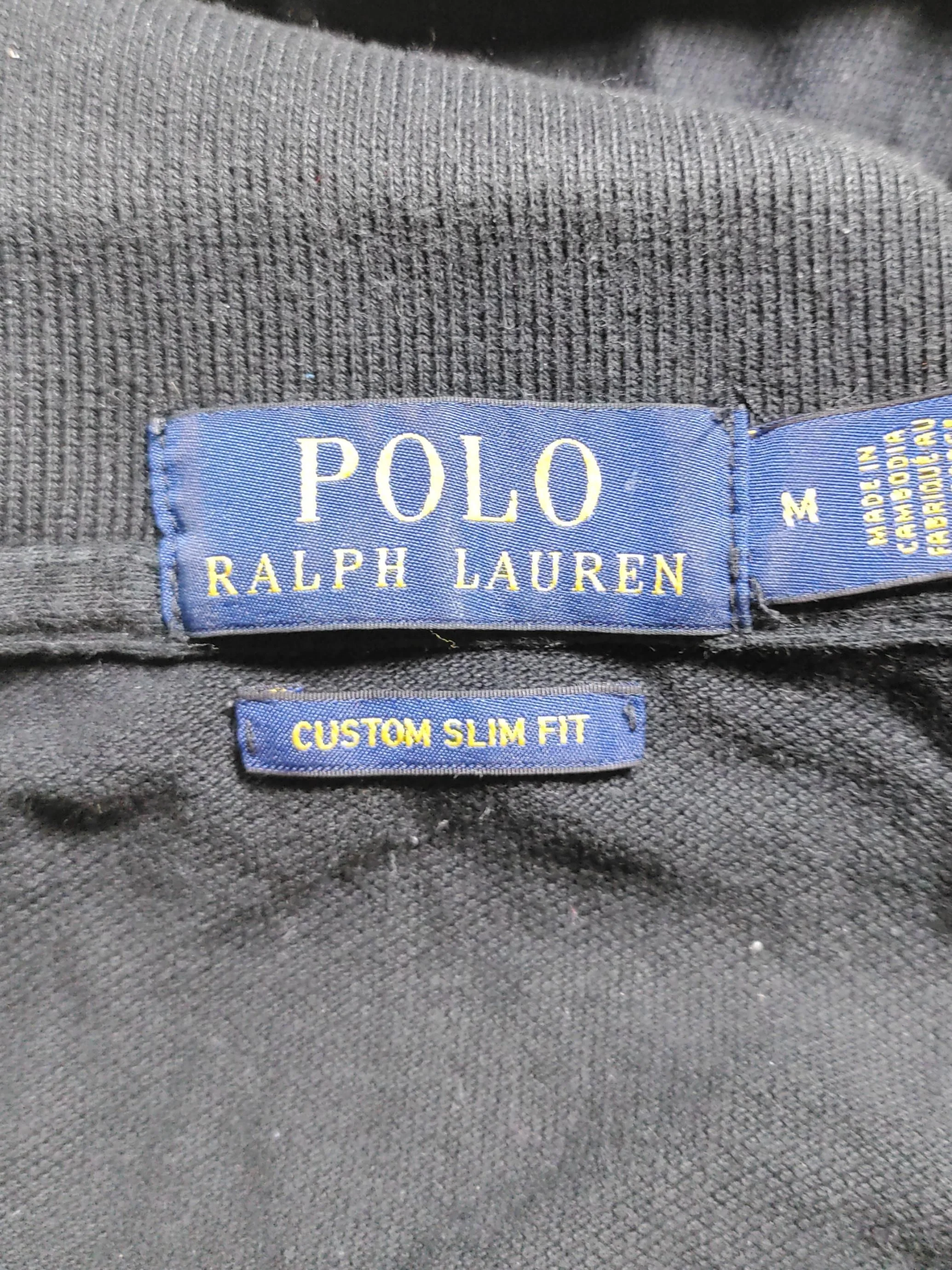 Ralph Lauren Men's Polo M Black 100% Cotton Basic - Image 5
