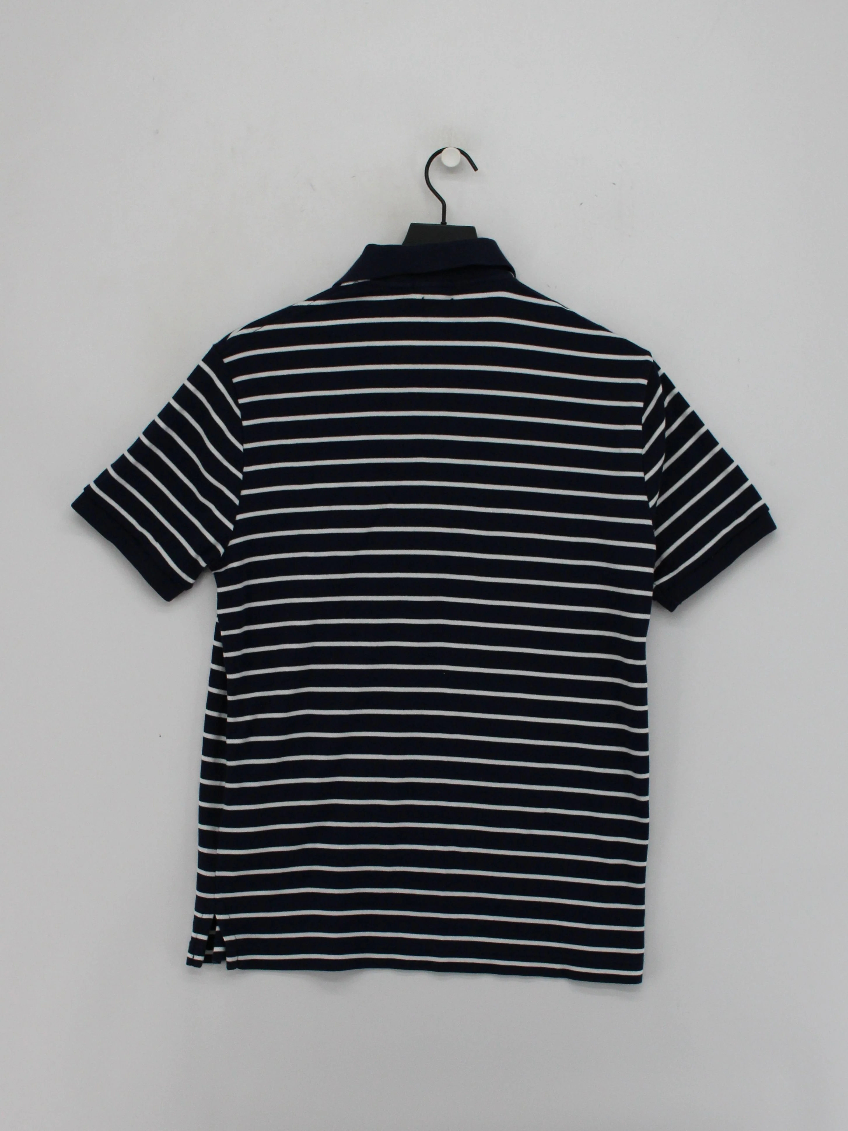Ralph Lauren Men's Polo M Blue Striped 100% Cotton Basic - Image 2