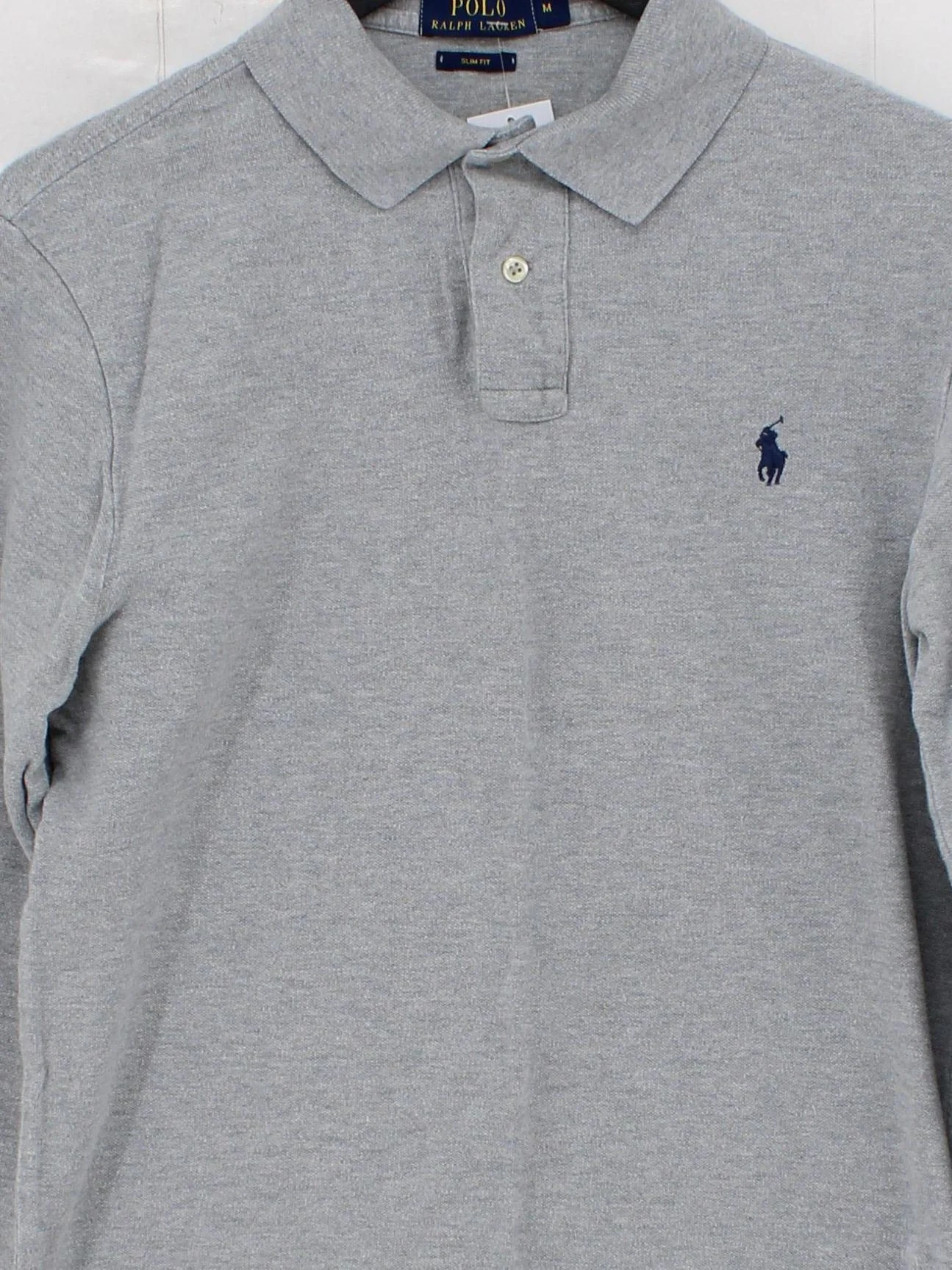 Ralph Lauren Men's Polo M Grey 100% Cotton Basic - Image 3