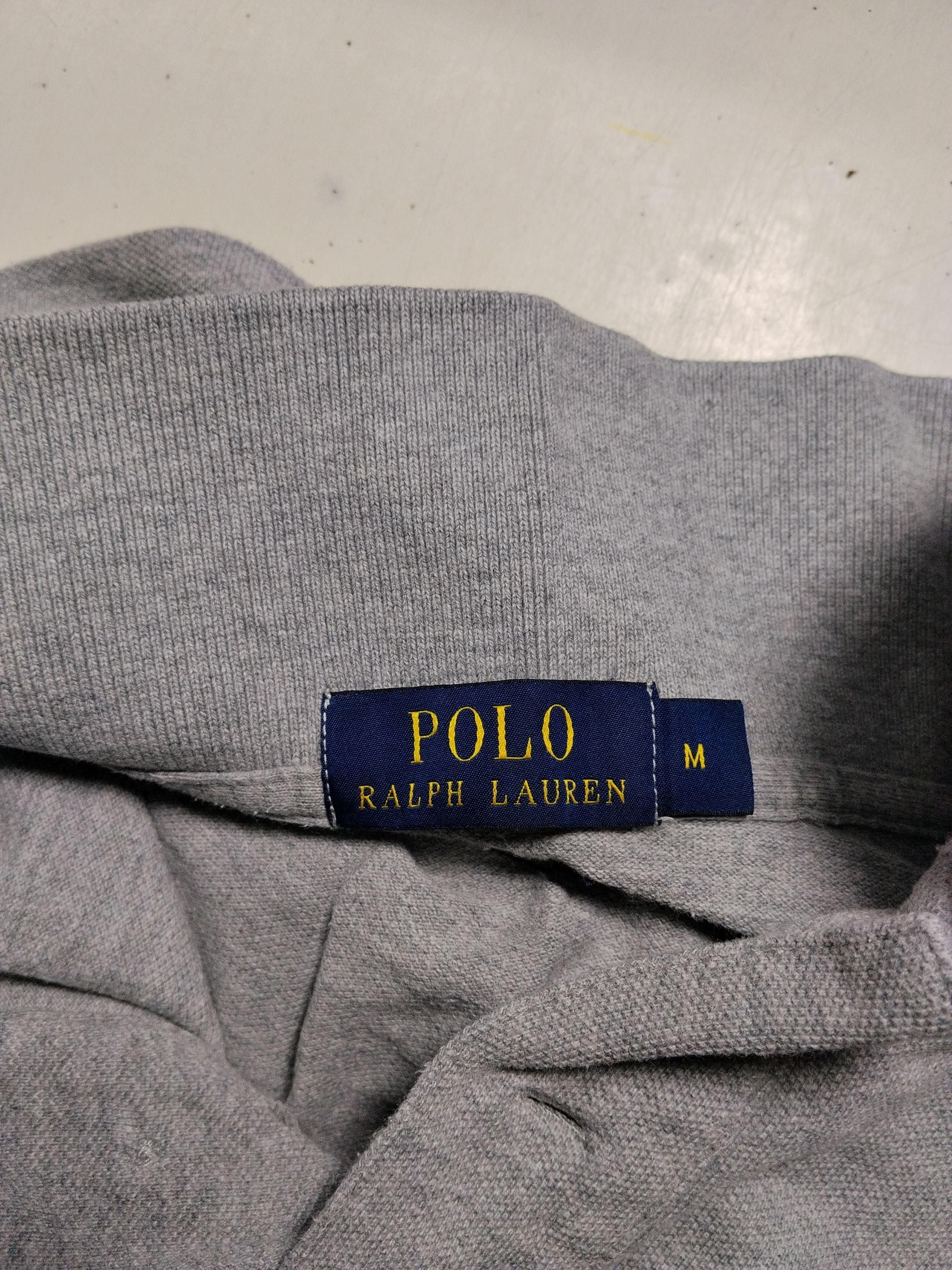 Ralph Lauren Men's Polo M Grey 100% Cotton Basic - Image 5