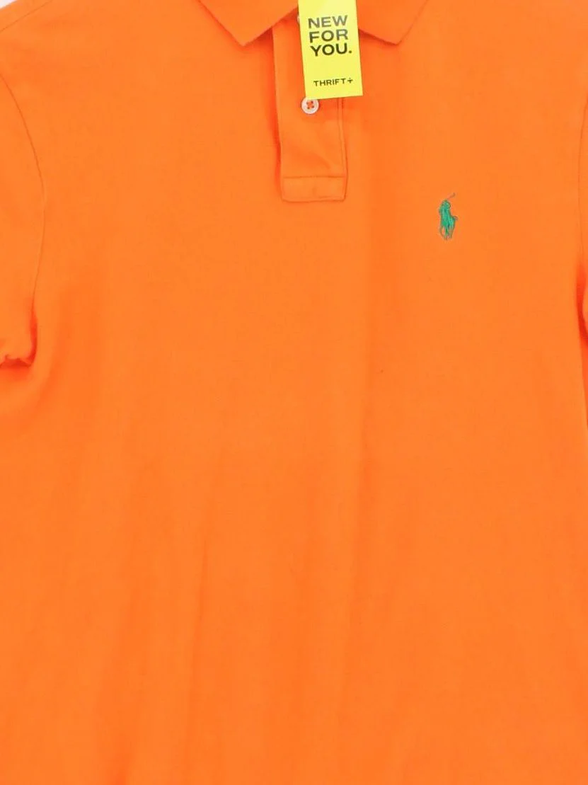 Ralph Lauren Men's Polo S Orange 100% Cotton Basic - Image 3