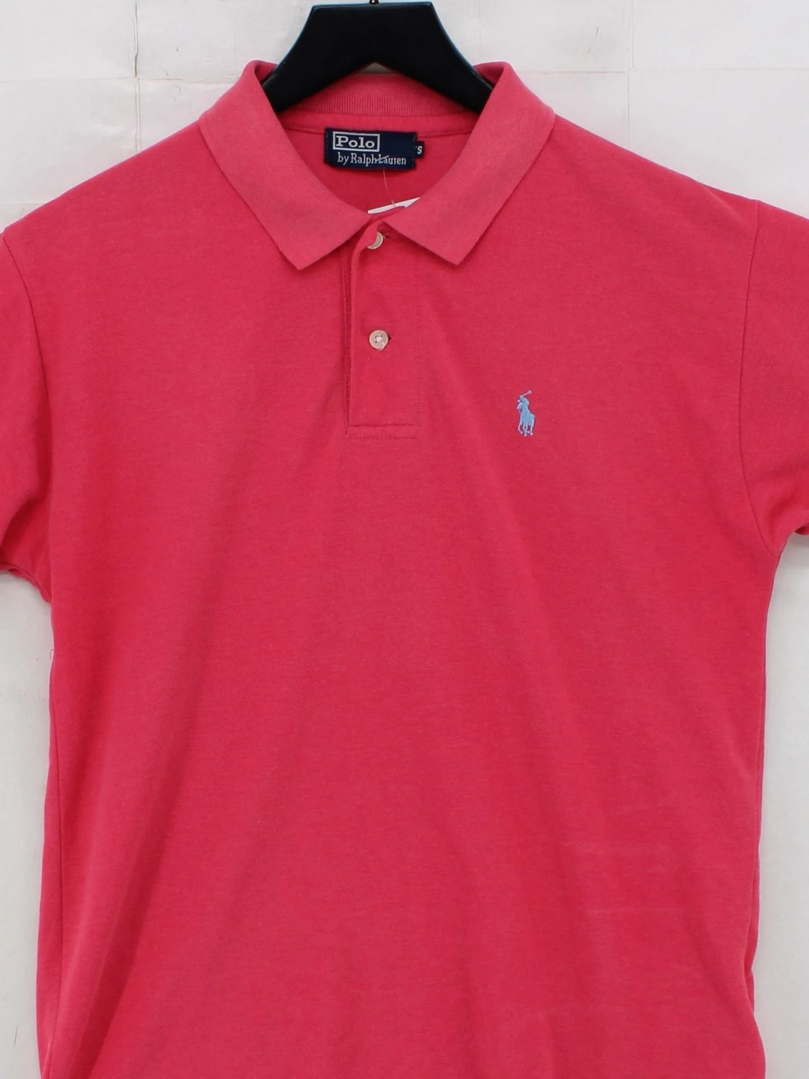Ralph Lauren Men's Polo S Red Cotton with Polyester Basic - Image 3