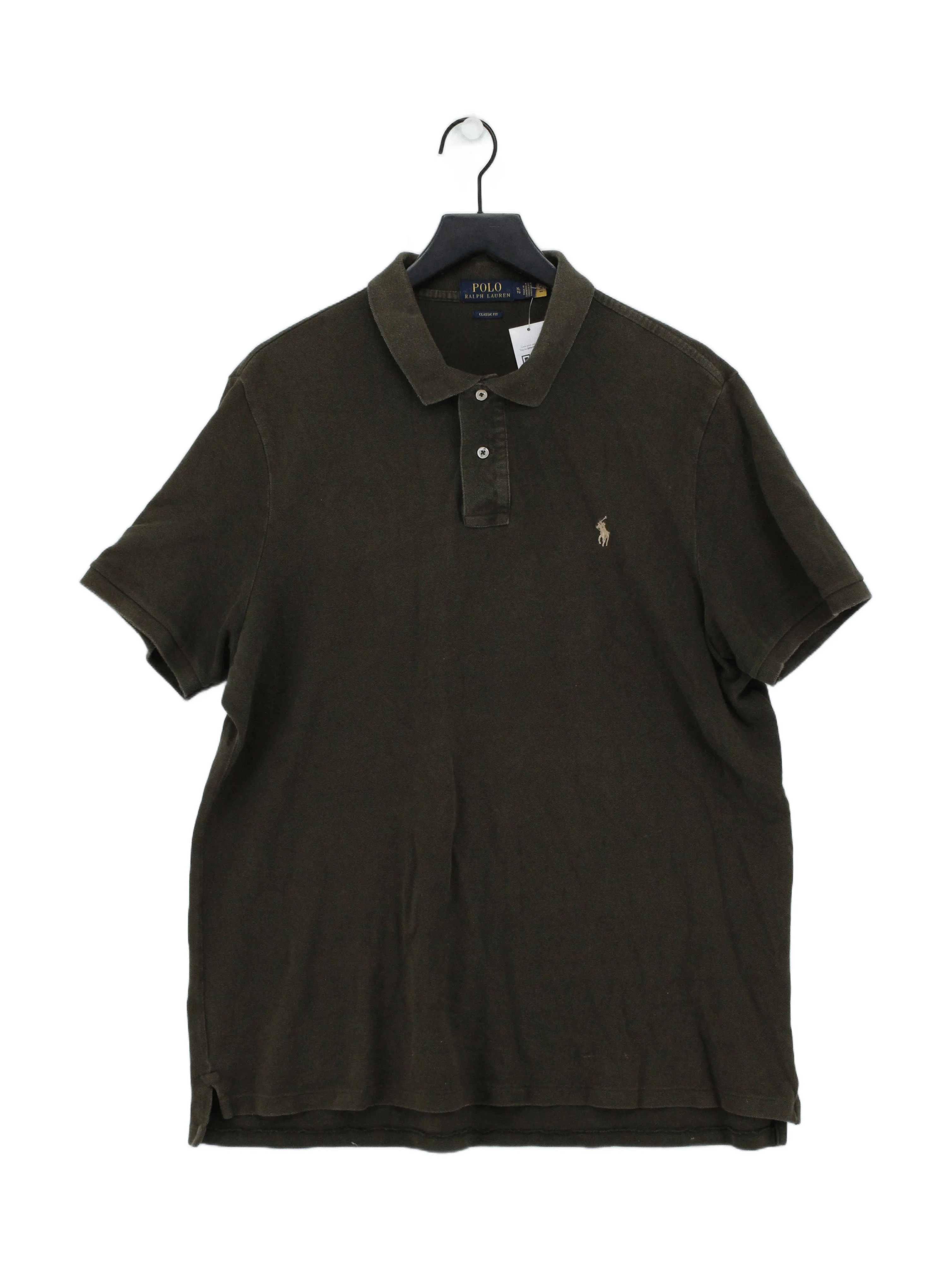 Ralph Lauren Men's Polo XL Green 100% Cotton Basic
