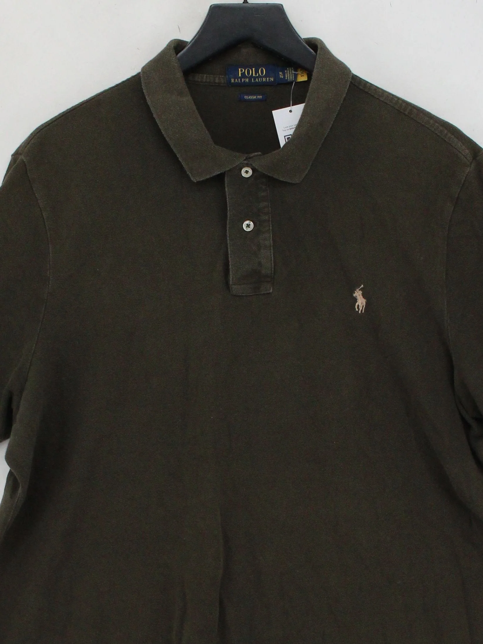 Ralph Lauren Men's Polo XL Green 100% Cotton Basic - Image 3
