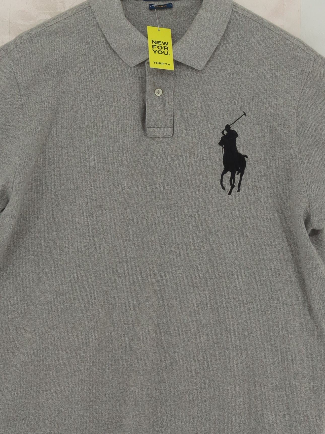 Ralph Lauren Men's Polo XL Grey 100% Cotton Basic - Image 3