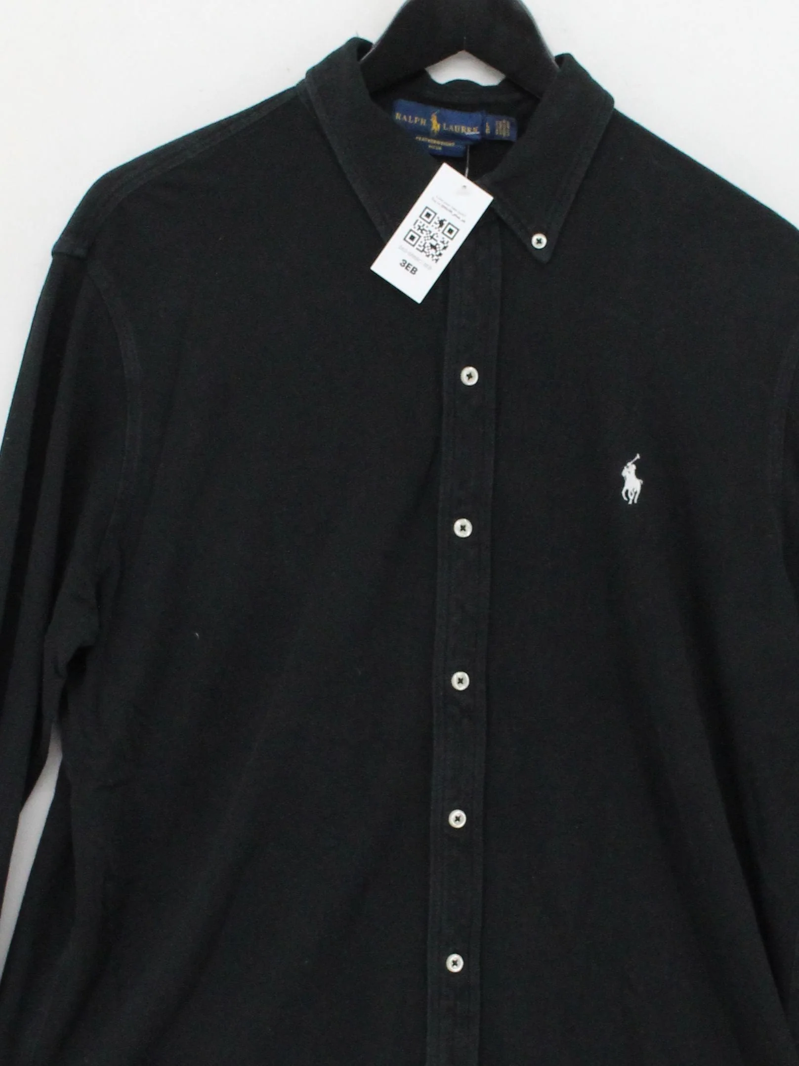 Ralph Lauren Men's Shirt L Black 100% Cotton Basic - Image 3