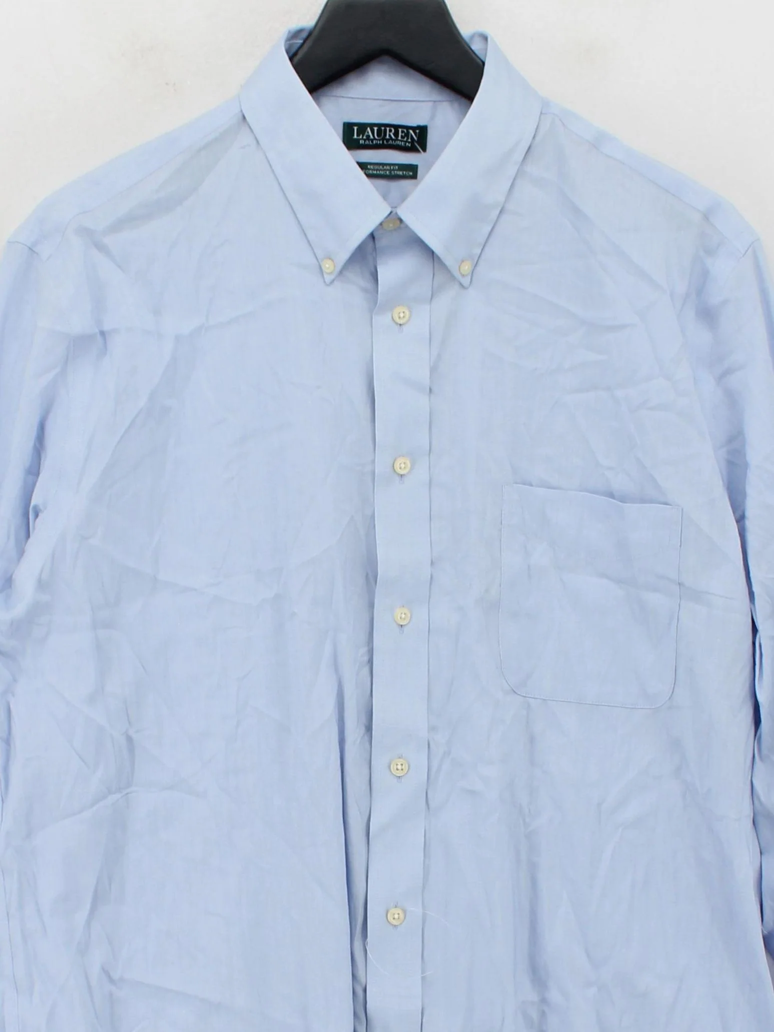 Ralph Lauren Men's Shirt L Blue 100% Other Basic - Image 3