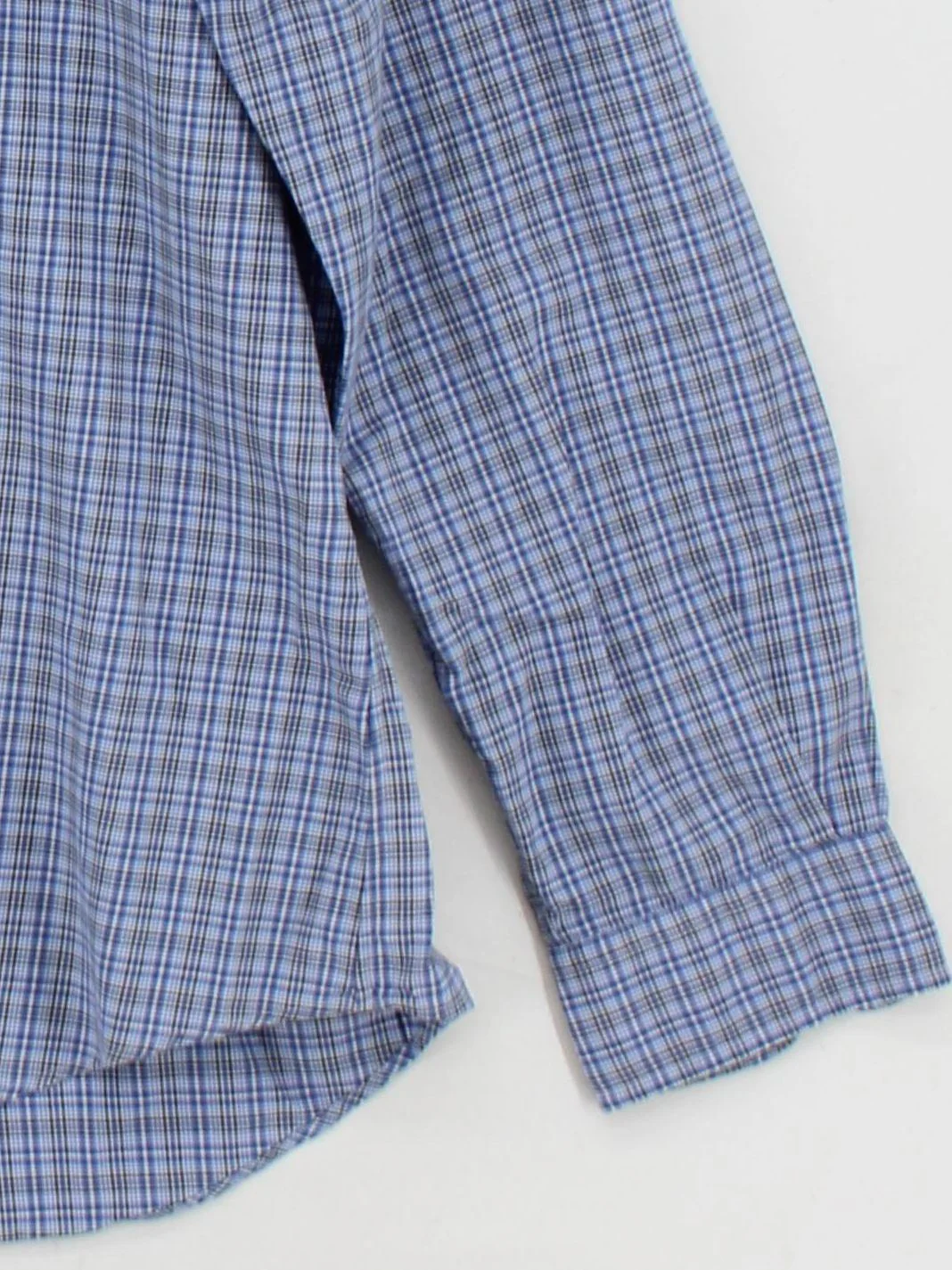 Ralph Lauren Men's Shirt L Blue Checkered 100% Cotton Basic - Image 4