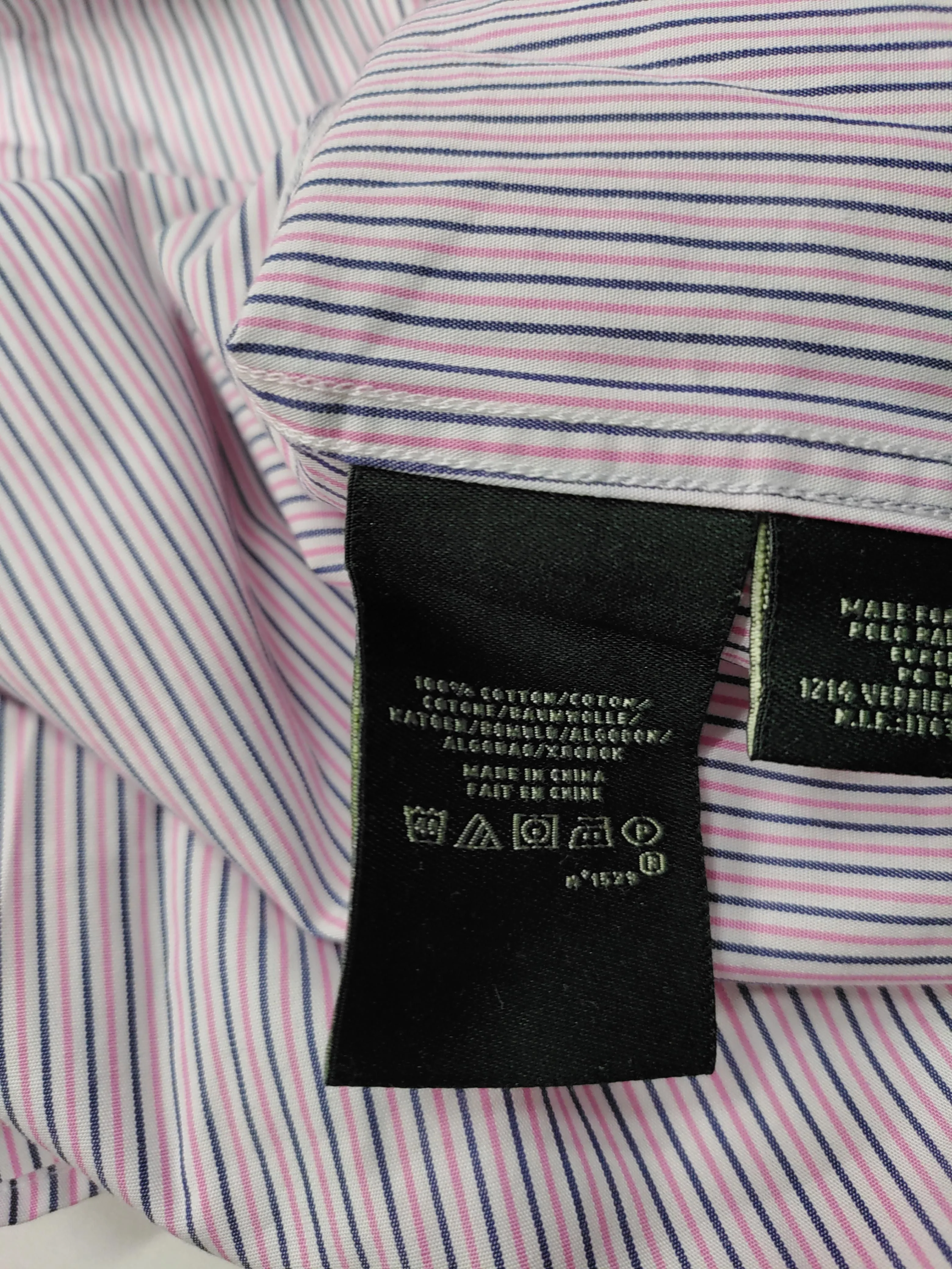 Ralph Lauren Men's Shirt L Multi Striped 100% Cotton Basic - Image 6