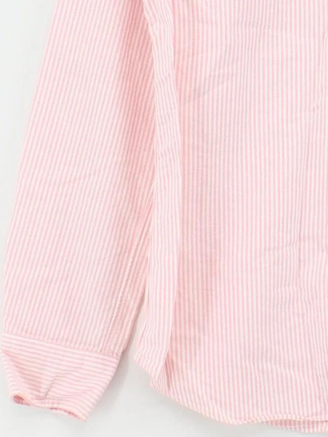 Ralph Lauren Men's Shirt L Pink Striped 100% Cotton Basic - Image 4