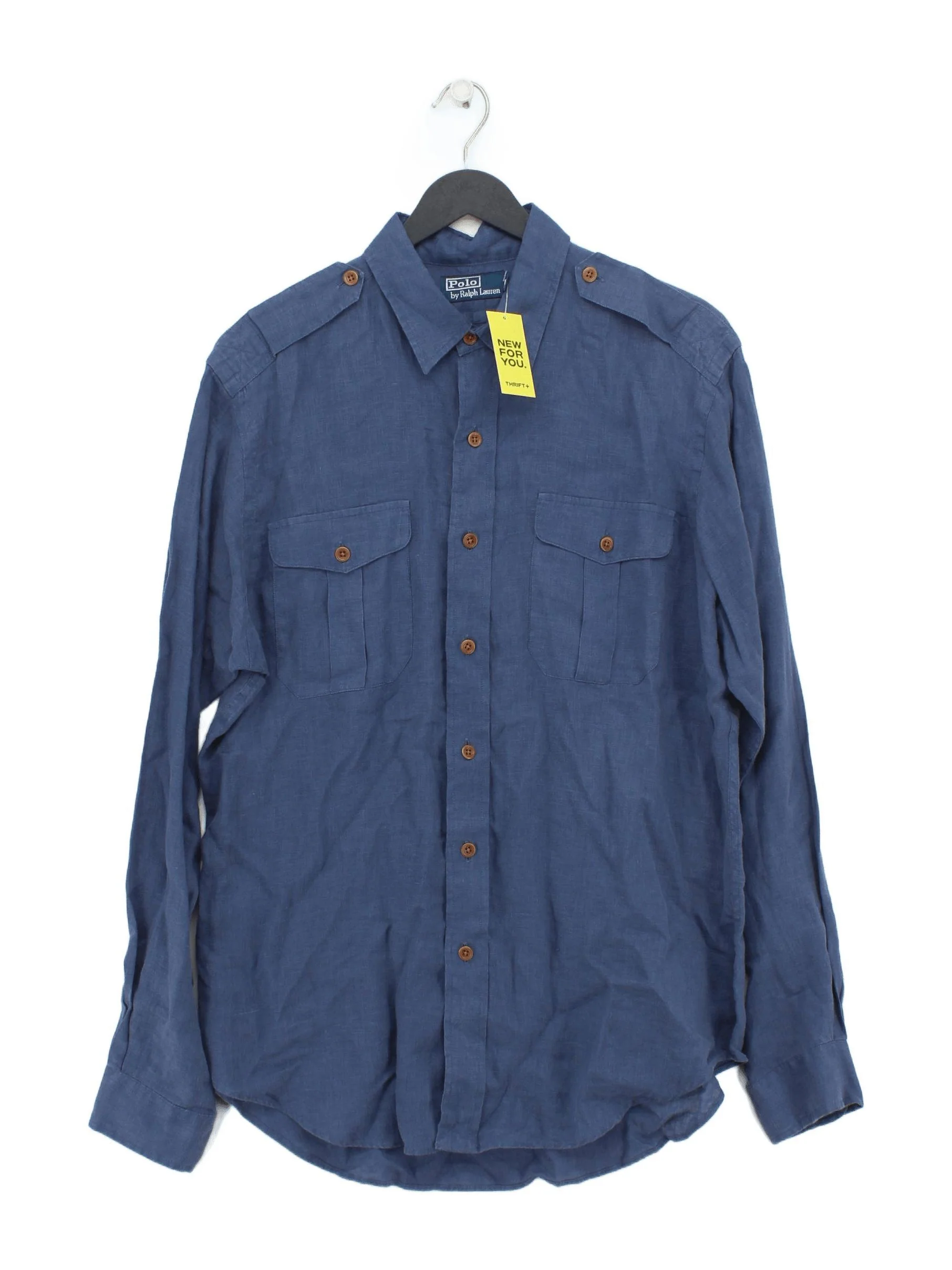 Ralph Lauren Men's Shirt M Blue 100% Other Basic