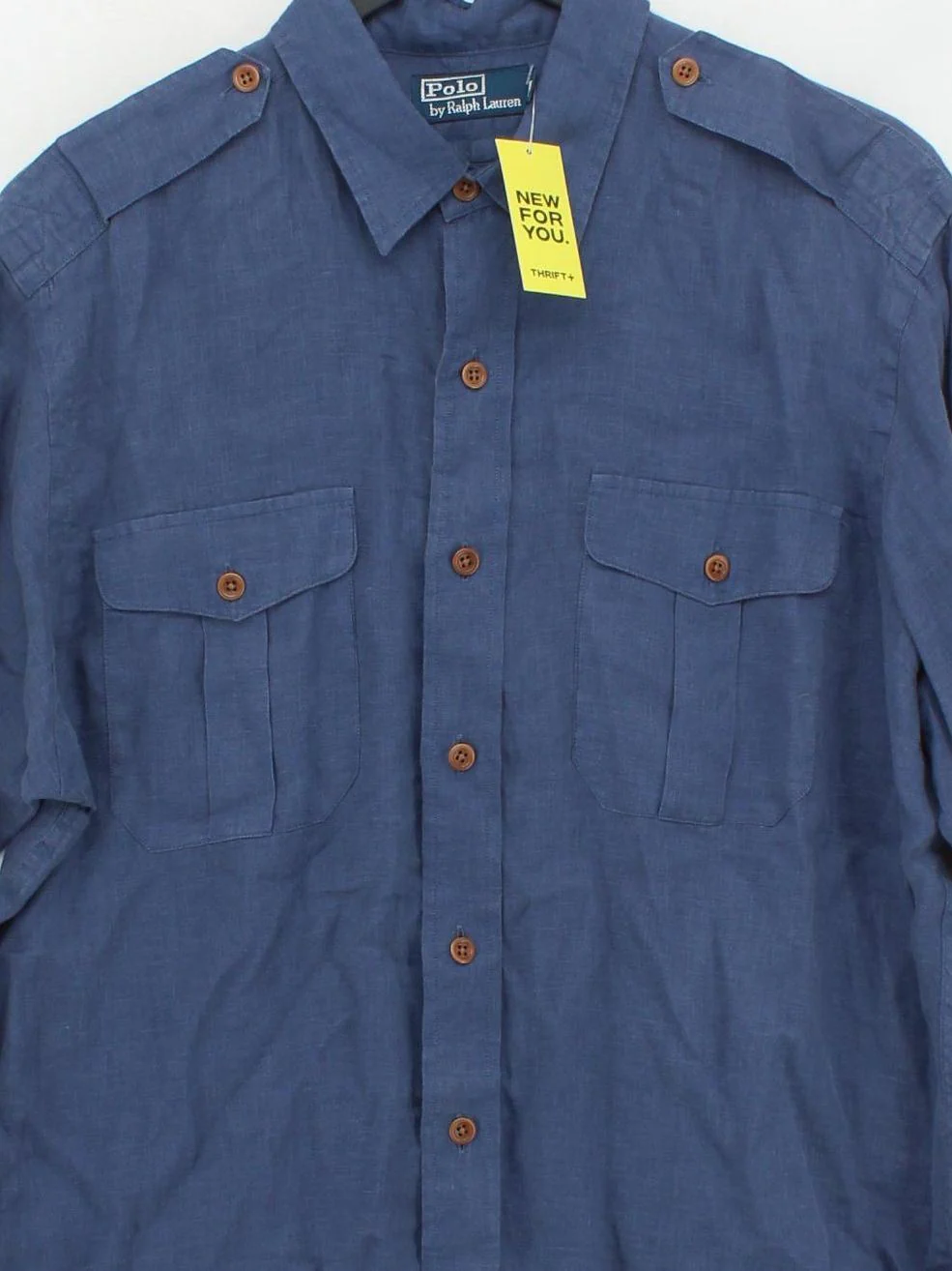 Ralph Lauren Men's Shirt M Blue 100% Other Basic - Image 3