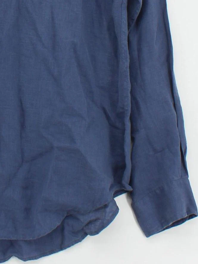 Ralph Lauren Men's Shirt M Blue 100% Other Basic - Image 4