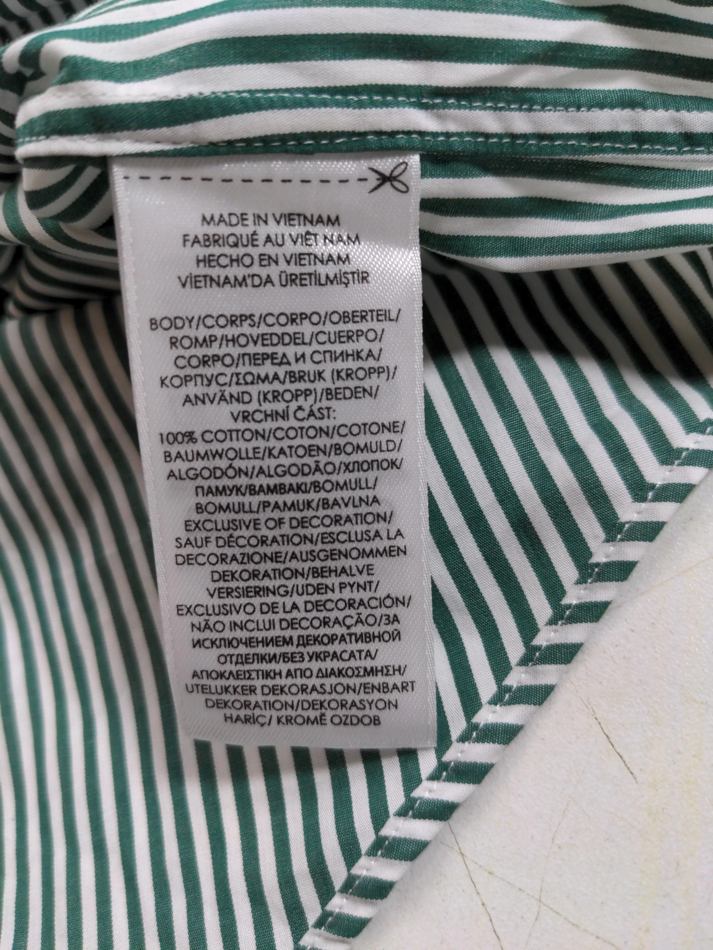 Ralph Lauren Men's Shirt M Green Cotton with Elastane Basic New with tags - Image 6