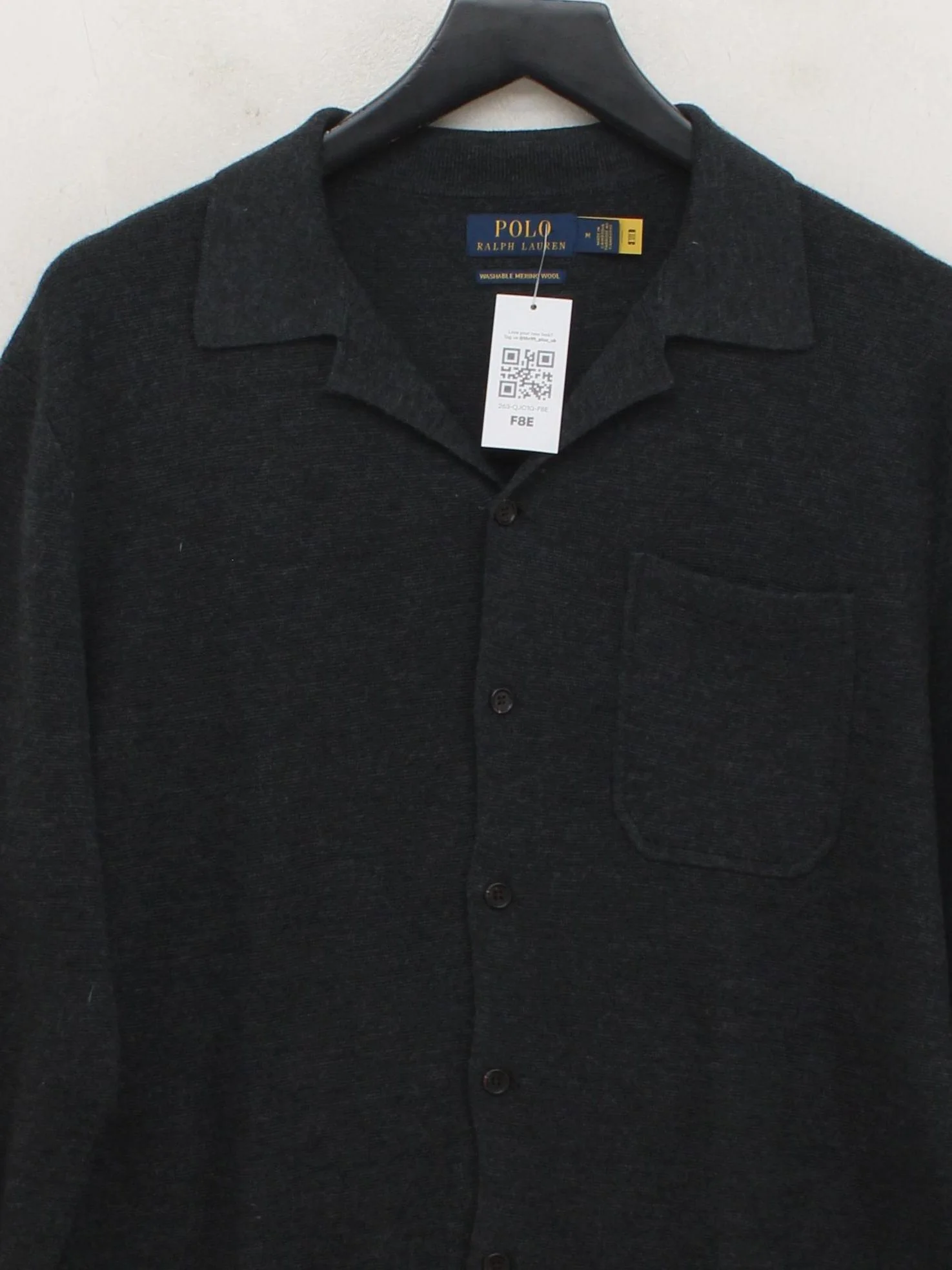 Ralph Lauren Men's Shirt M Grey 100% Wool Basic - Image 3
