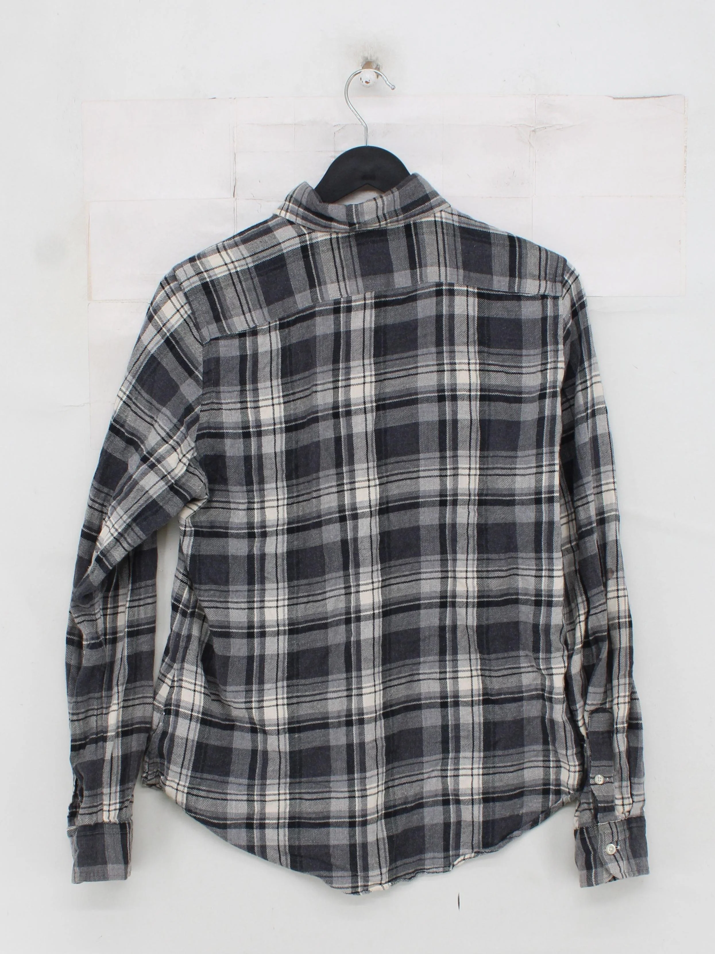 Ralph Lauren Men's Shirt M Grey Checkered 100% Cotton Basic - Image 2
