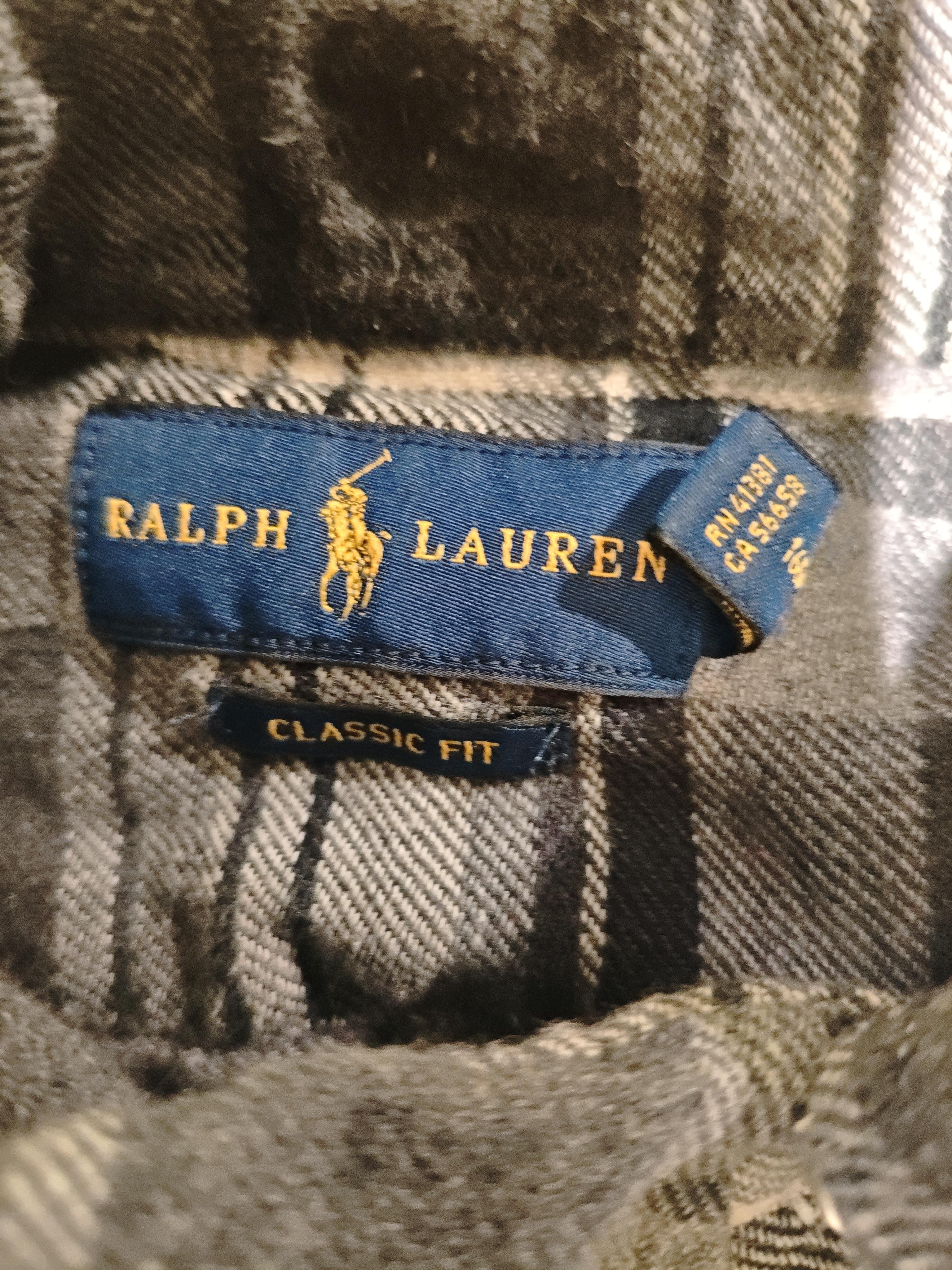 Ralph Lauren Men's Shirt M Grey Checkered 100% Cotton Basic - Image 5