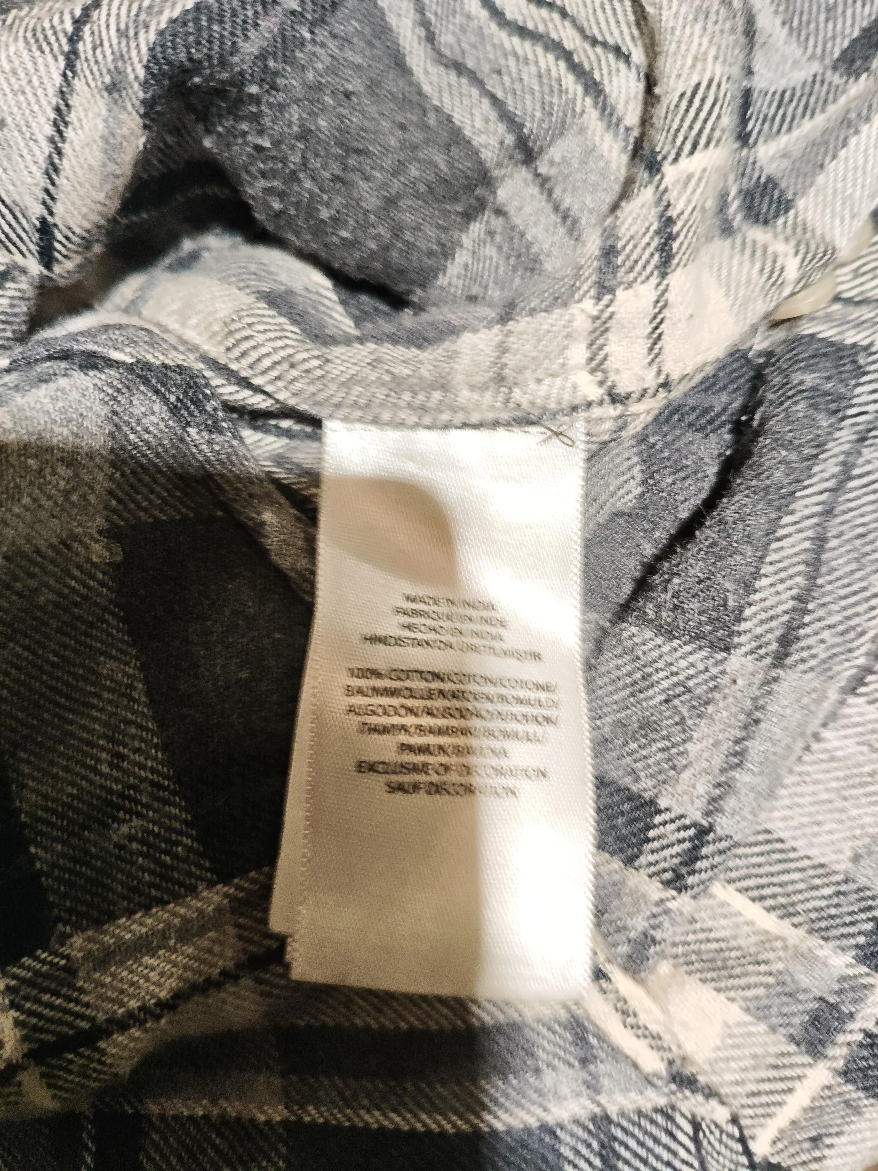 Ralph Lauren Men's Shirt M Grey Checkered 100% Cotton Basic - Image 6