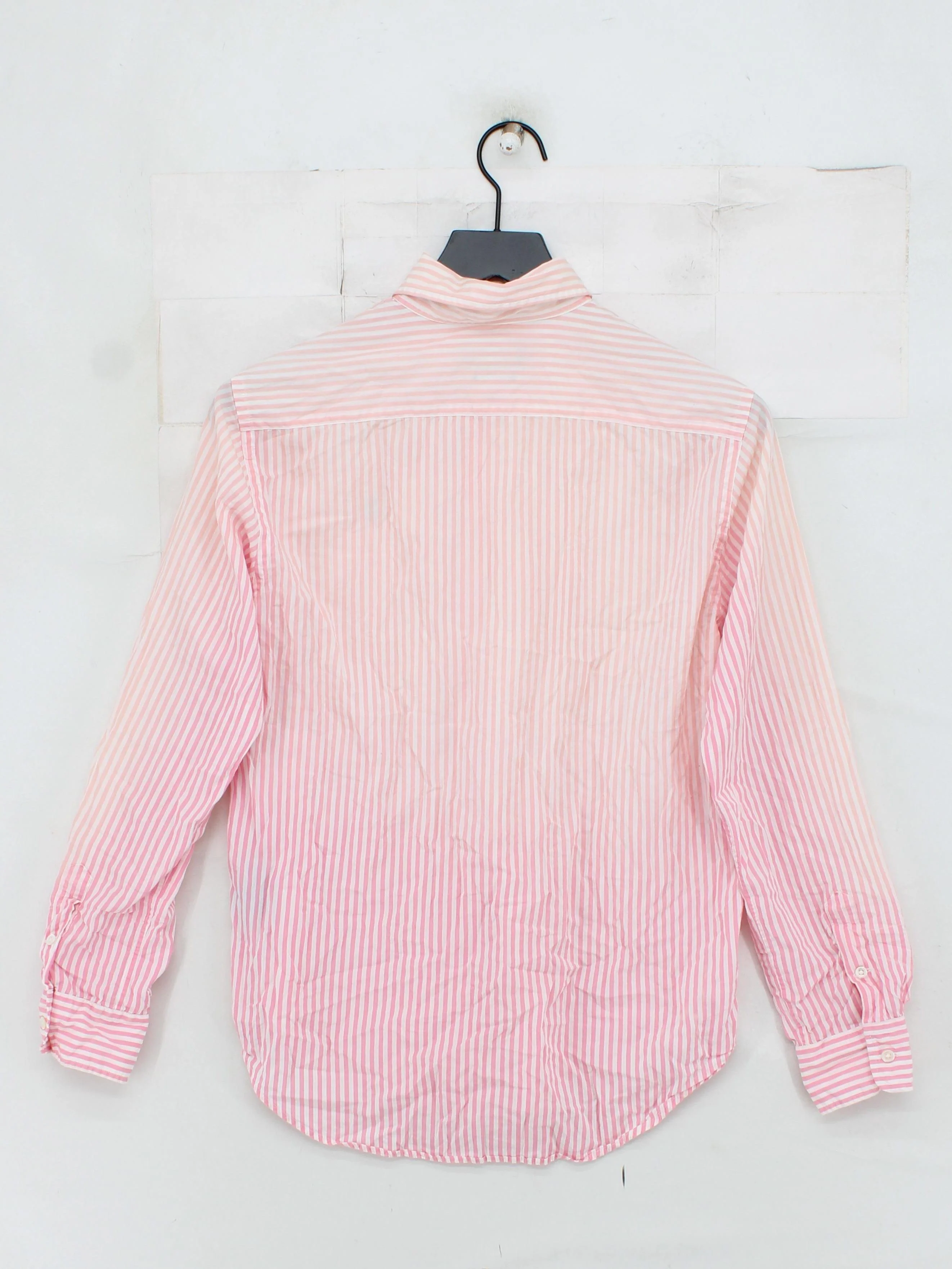 Ralph Lauren Men's Shirt M Pink Striped 100% Cotton Basic - Image 2