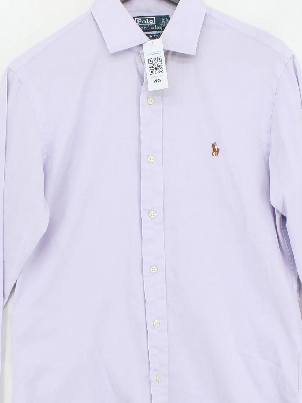 Ralph Lauren Men's Shirt M Purple 100% Cotton Basic - Image 3