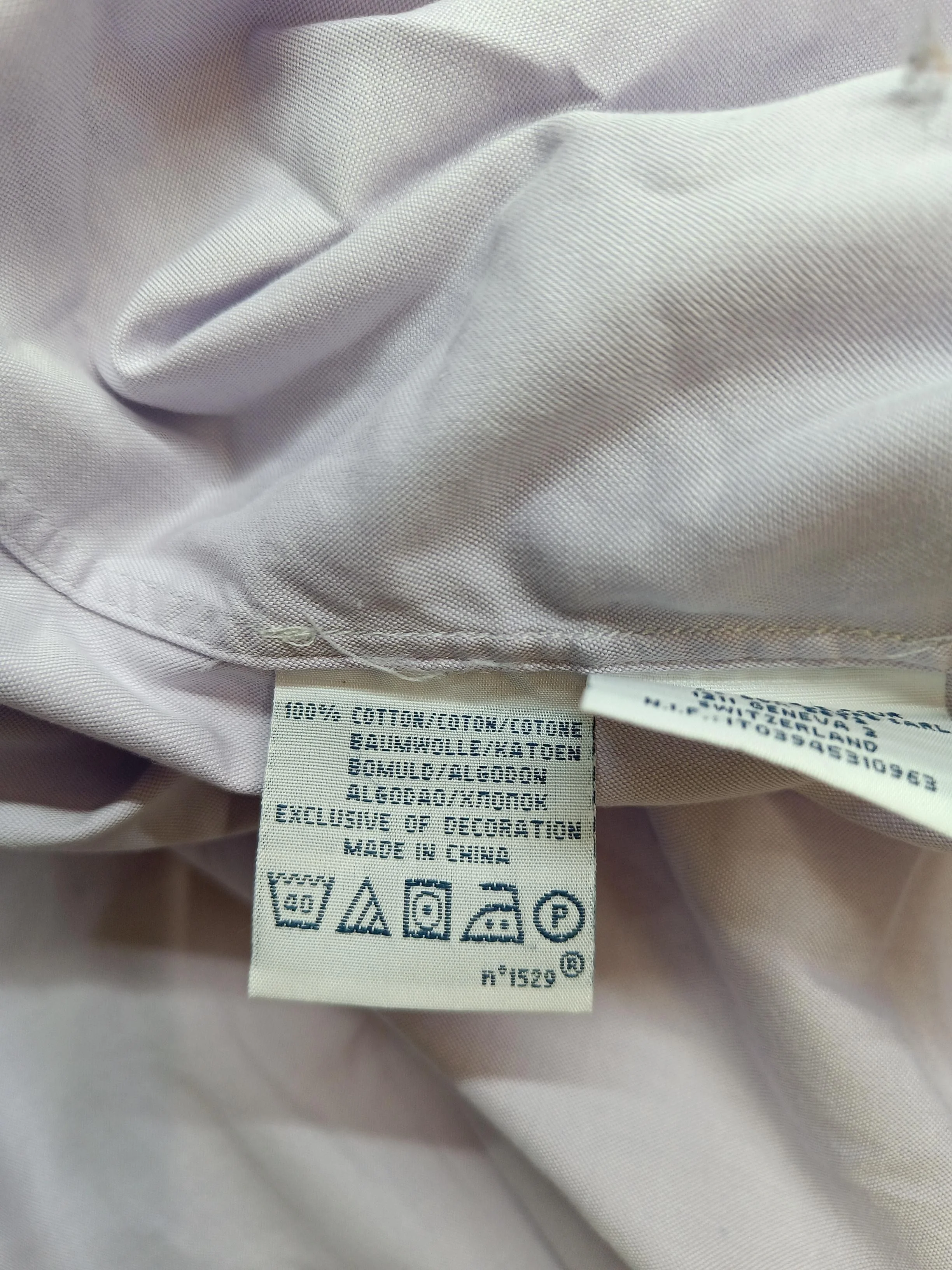 Ralph Lauren Men's Shirt M Purple 100% Cotton Basic - Image 6