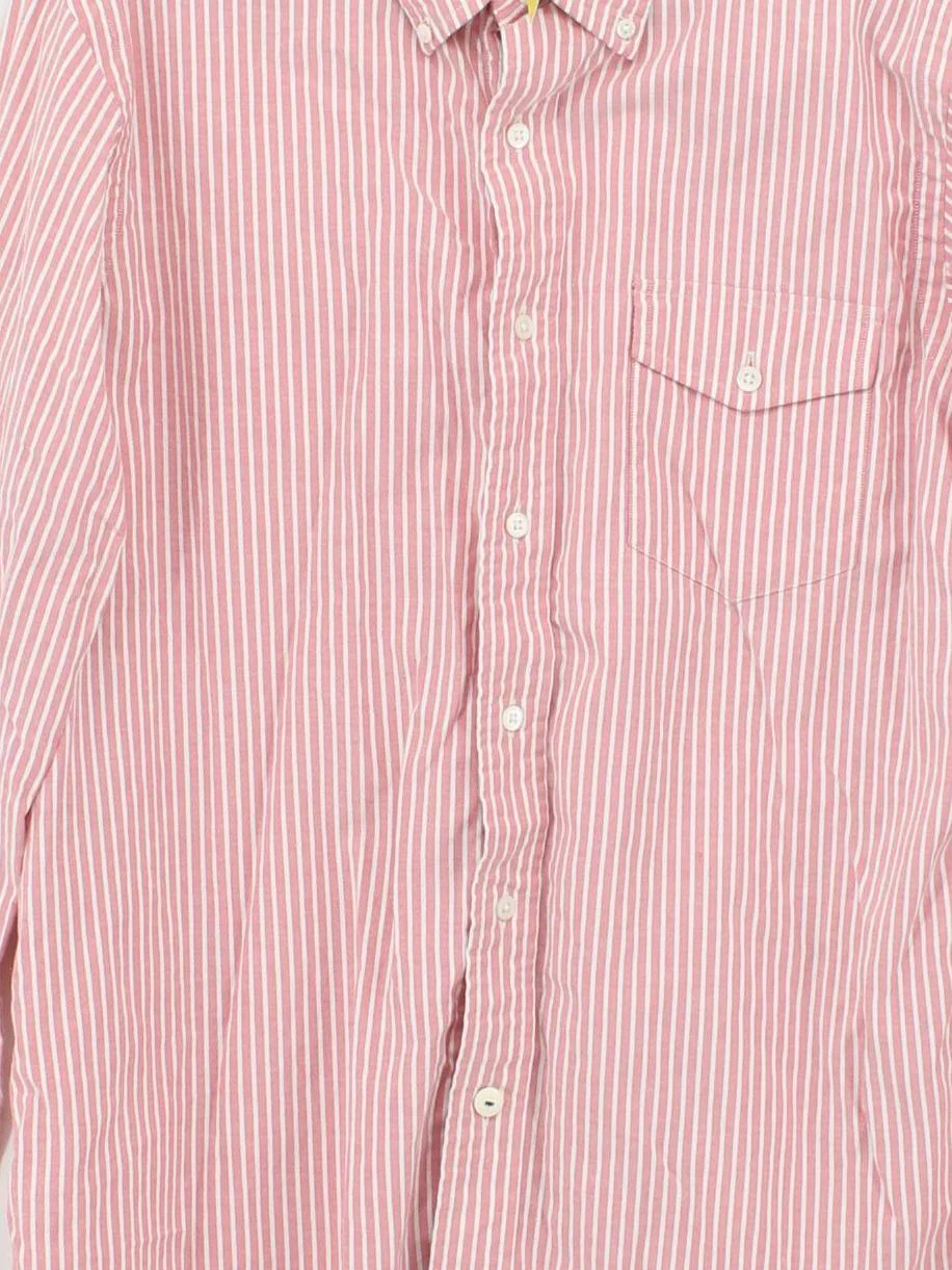 Ralph Lauren Men's Shirt M Red Striped 100% Cotton Basic - Image 3