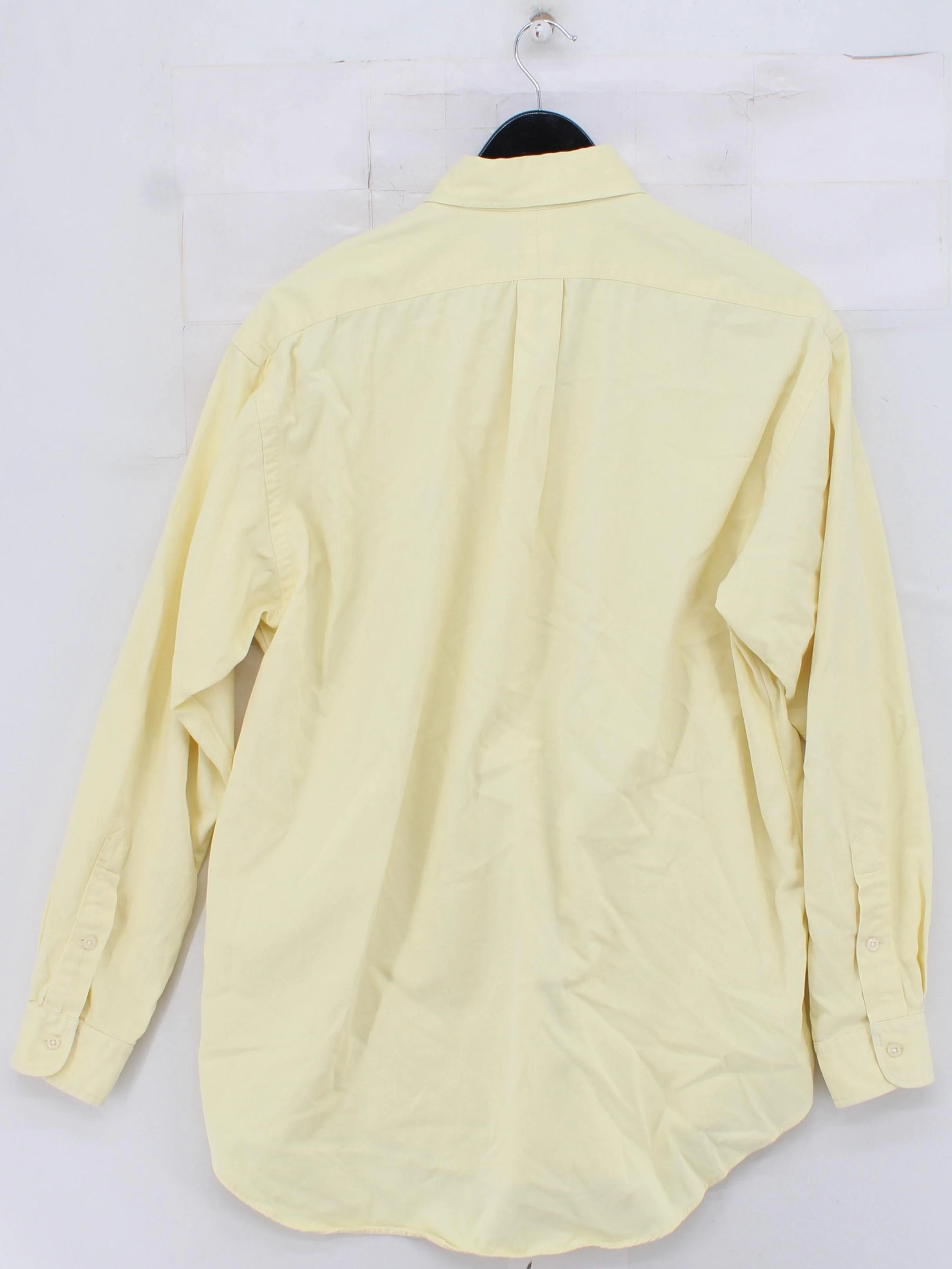 Ralph Lauren Men's Shirt M Yellow 100% Cotton Basic - Image 2