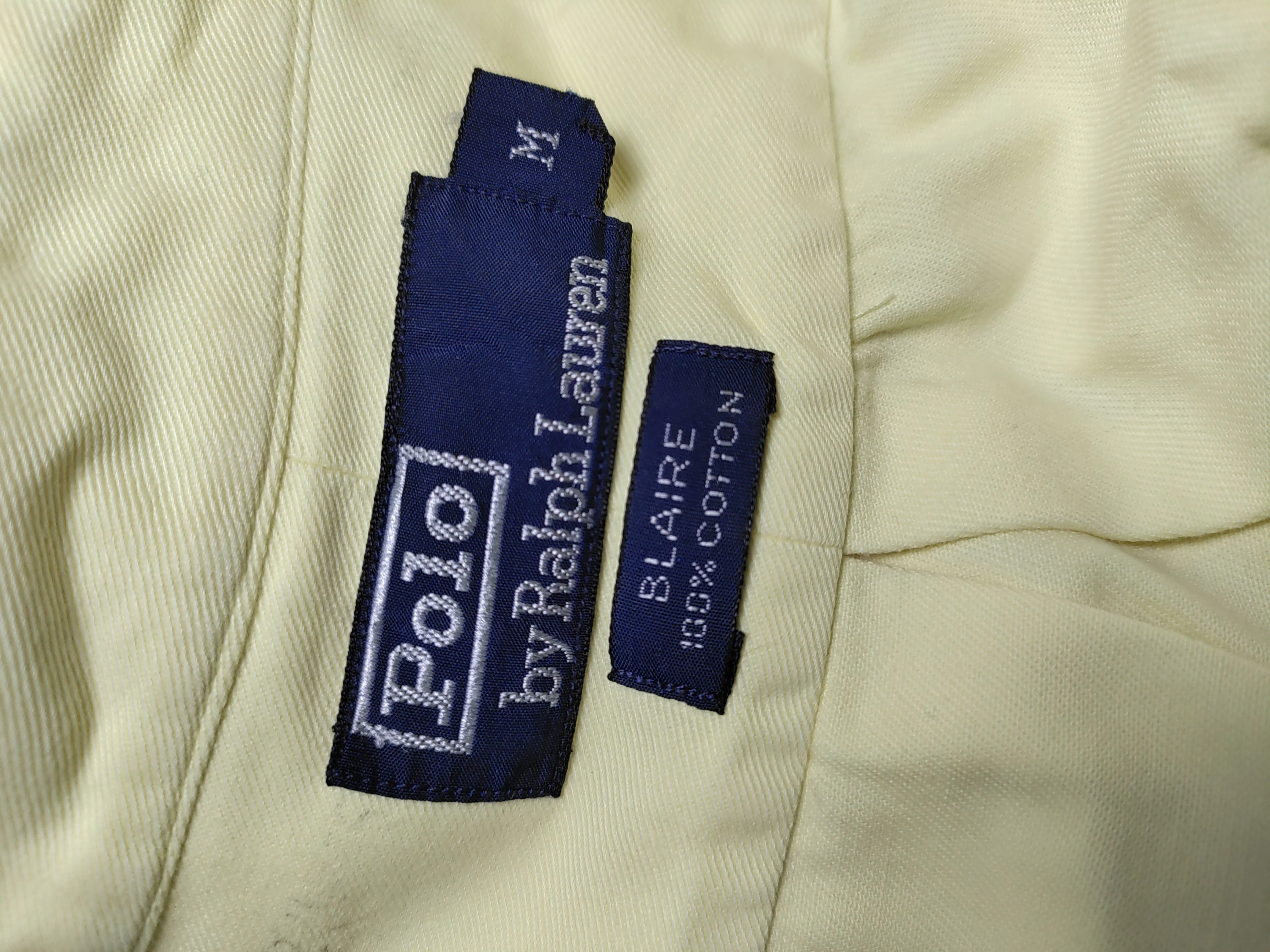Ralph Lauren Men's Shirt M Yellow 100% Cotton Basic - Image 6
