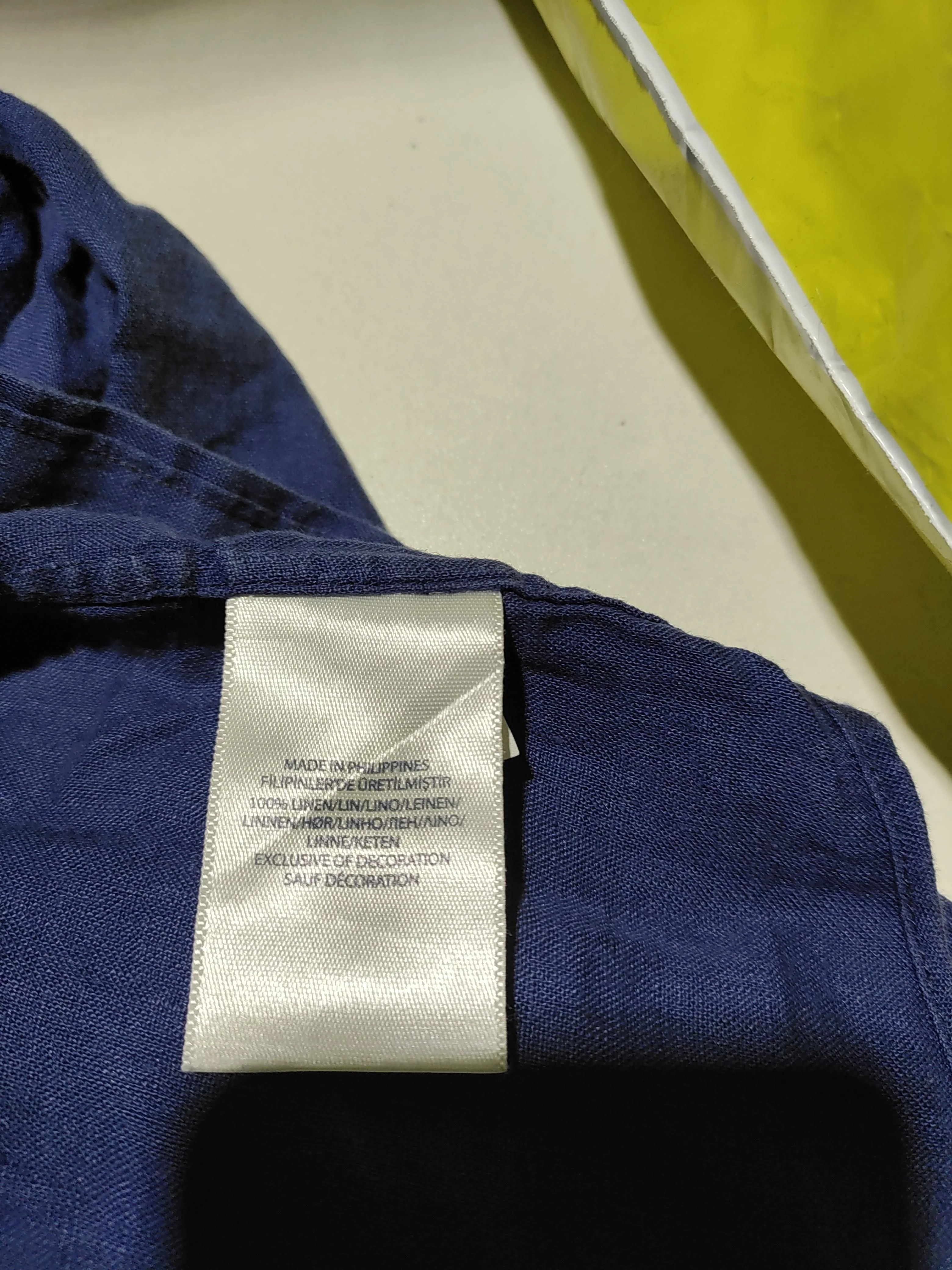 Ralph Lauren Men's Shirt S Blue 100% Linen Basic - Image 7