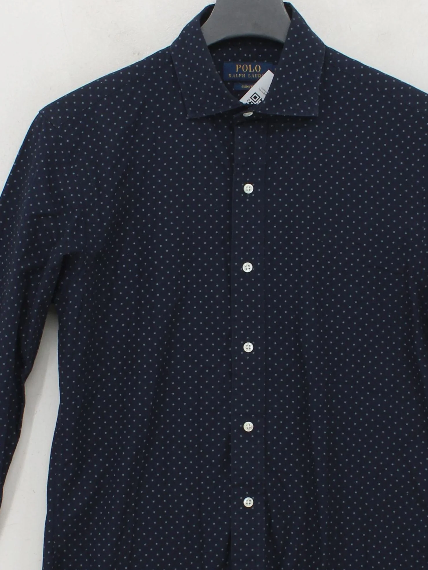 Ralph Lauren Men's Shirt S Blue Polkadot 100% Cotton Basic - Image 3