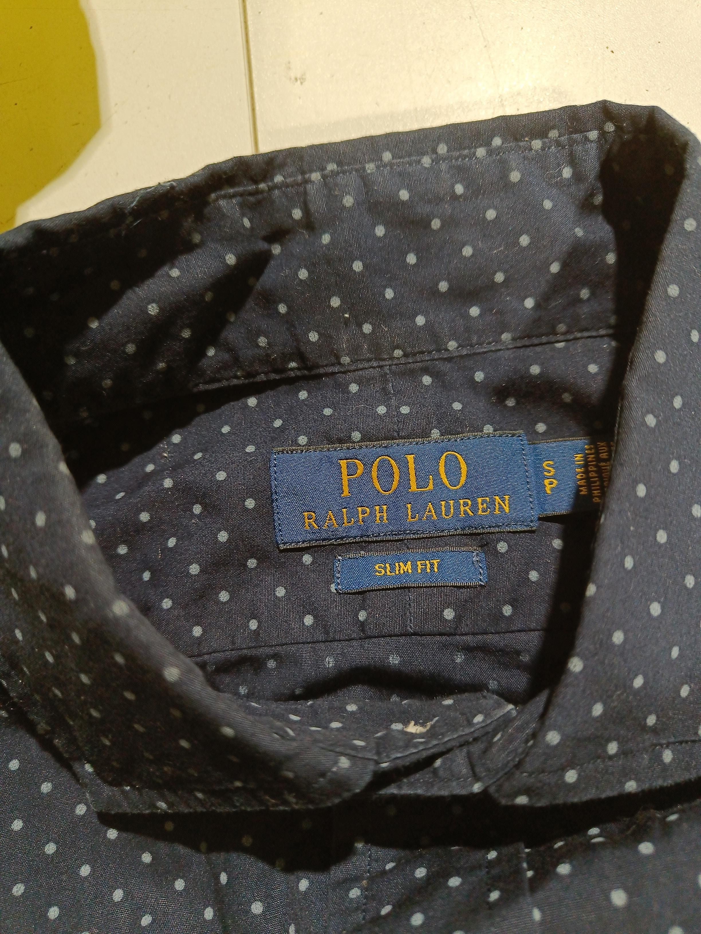 Ralph Lauren Men's Shirt S Blue Polkadot 100% Cotton Basic - Image 5