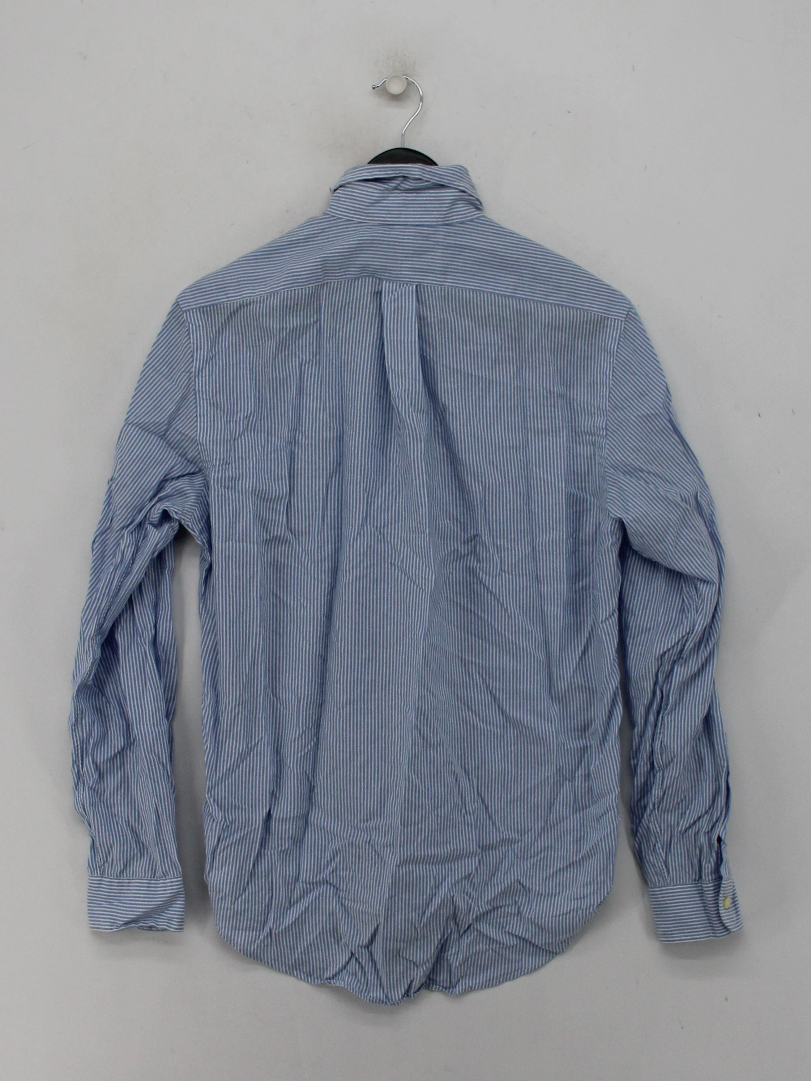 Ralph Lauren Men's Shirt S Blue Striped 100% Cotton Basic - Image 2