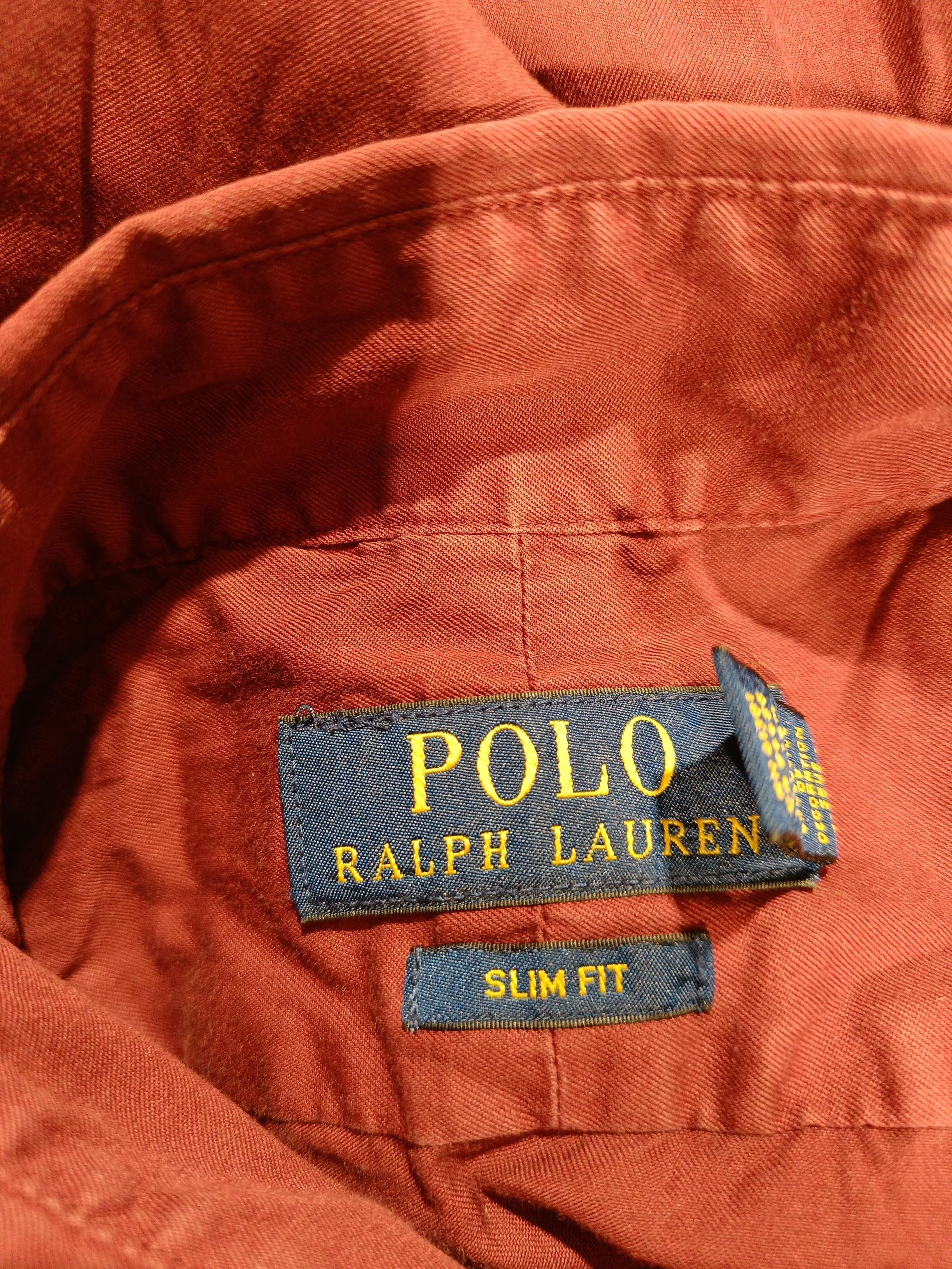 Ralph Lauren Men's Shirt S Red 100% Cotton Basic - Image 6