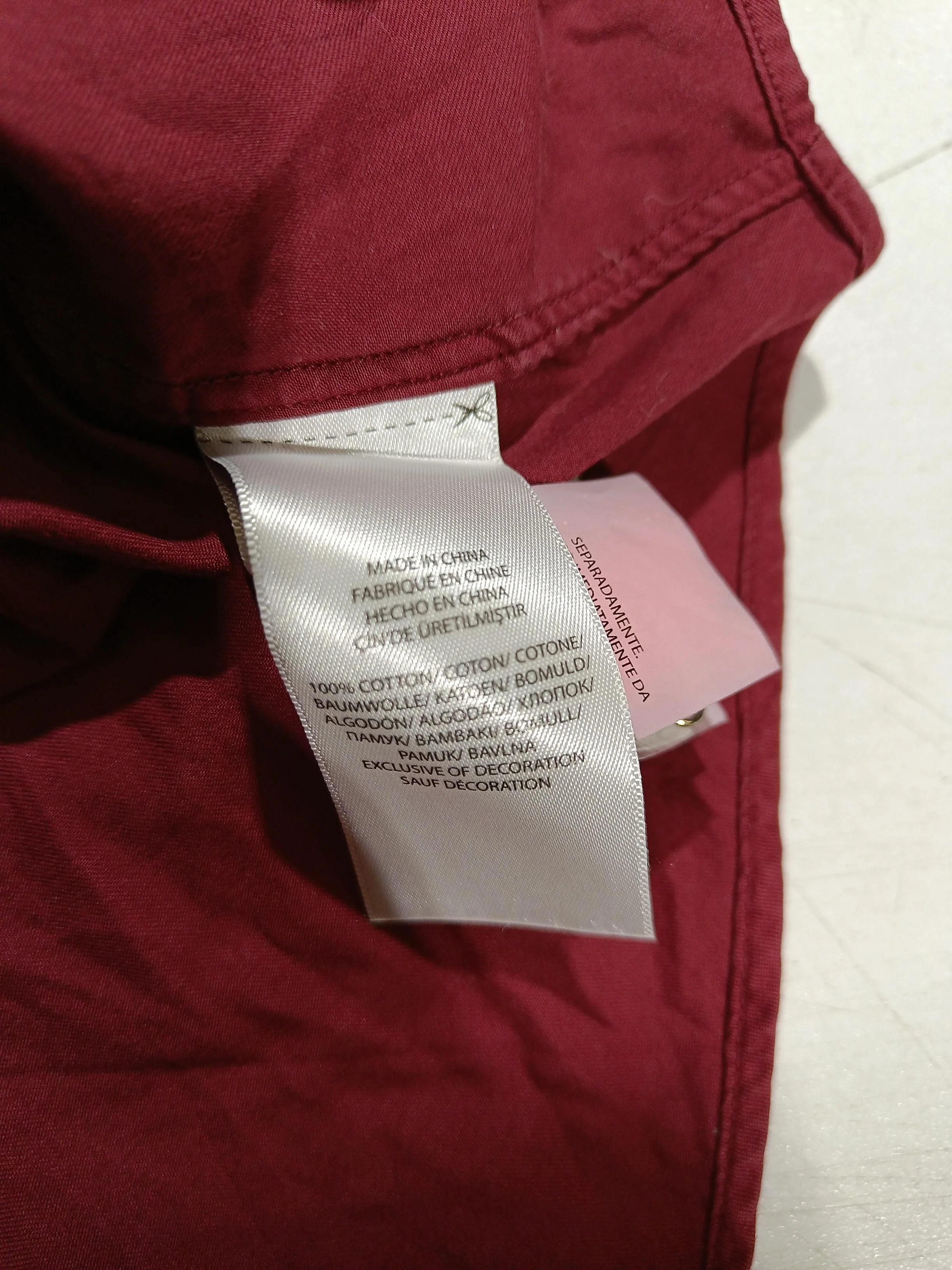 Ralph Lauren Men's Shirt S Red 100% Cotton Basic - Image 7