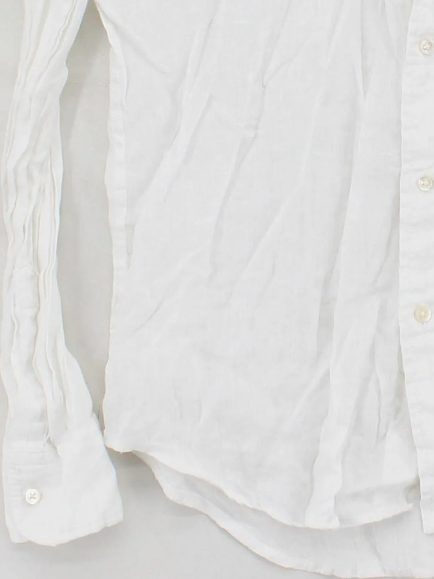 Ralph Lauren Men's Shirt S White 100% Linen Basic - Image 4