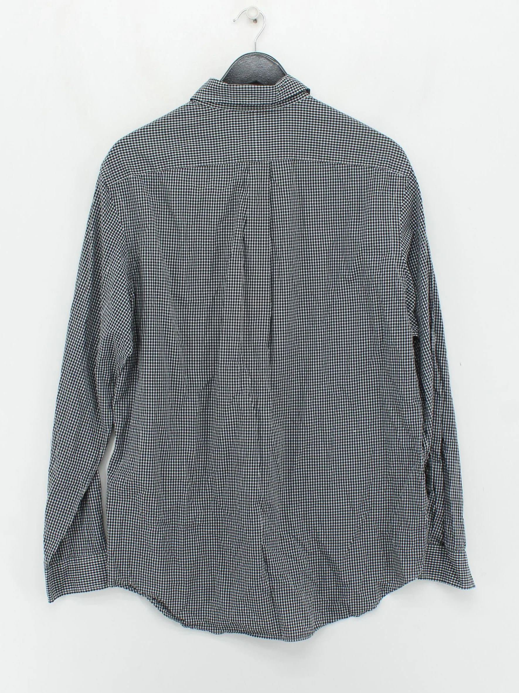 Ralph Lauren Men's Shirt XL Black Checkered 100% Cotton Basic - Image 2