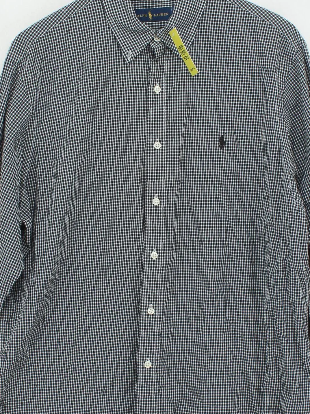 Ralph Lauren Men's Shirt XL Black Checkered 100% Cotton Basic - Image 3