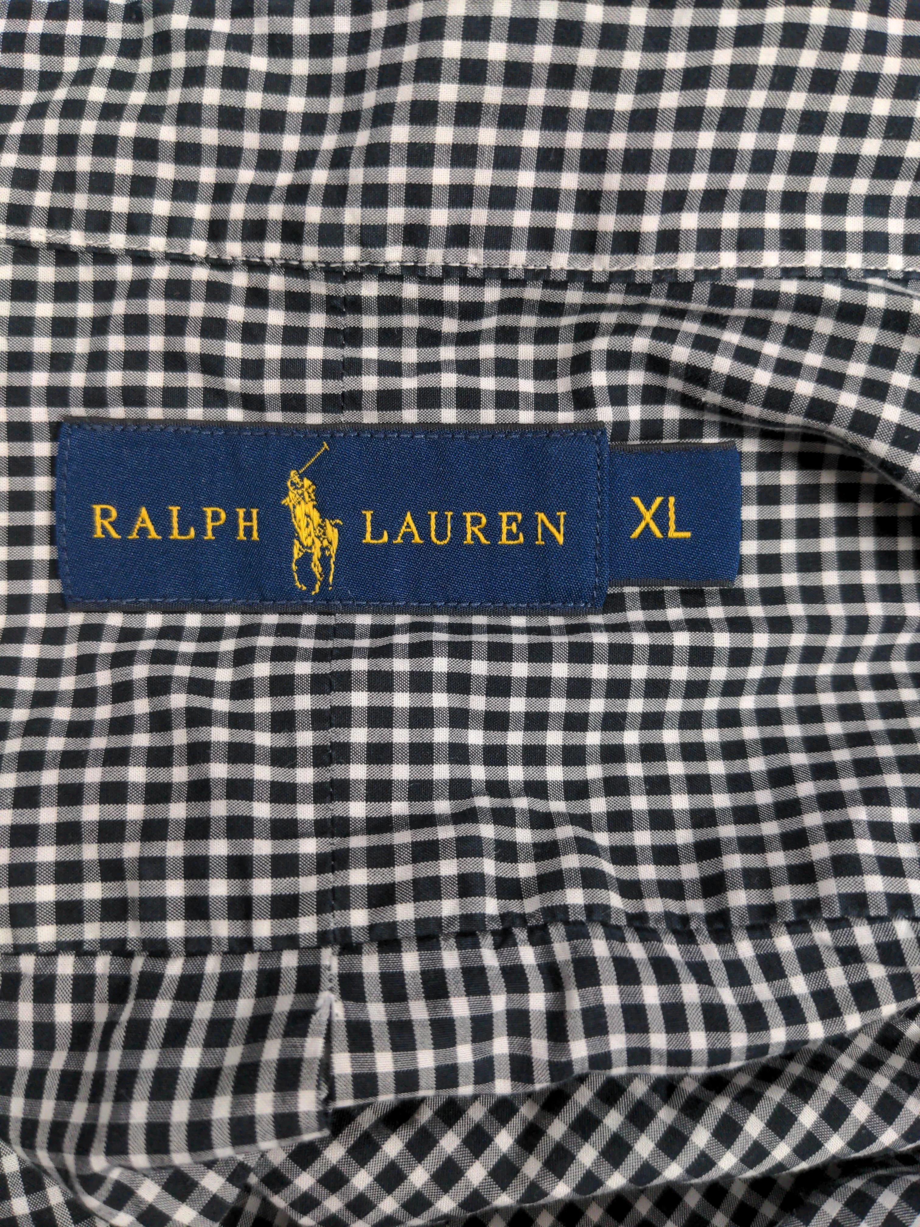 Ralph Lauren Men's Shirt XL Black Checkered 100% Cotton Basic - Image 5