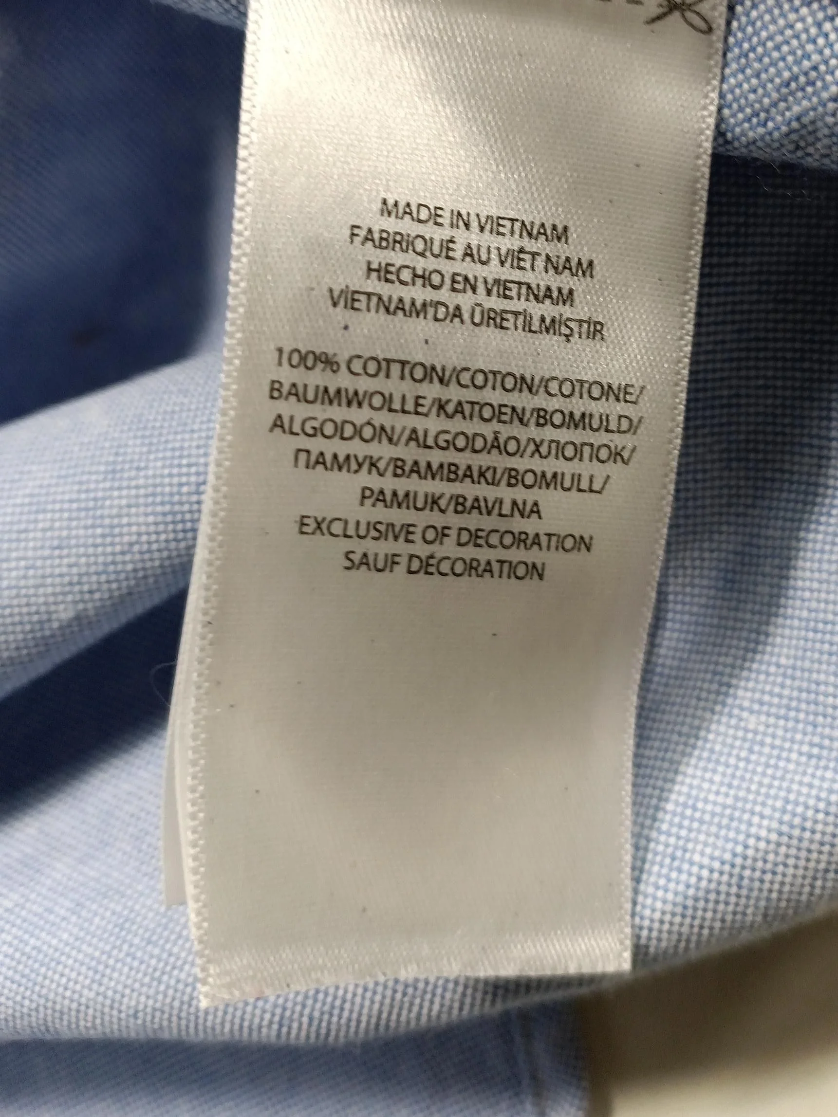 Ralph Lauren Men's Shirt XL Blue 100% Cotton Basic - Image 6