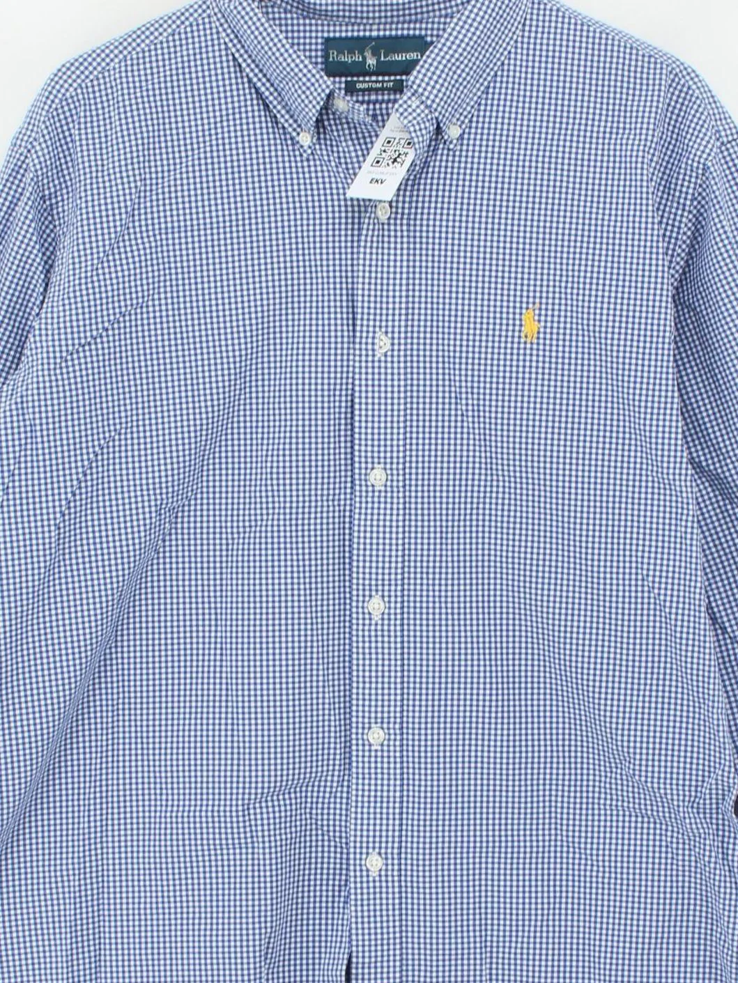 Ralph Lauren Men's Shirt XL Blue Checkered 100% Cotton Basic - Image 3